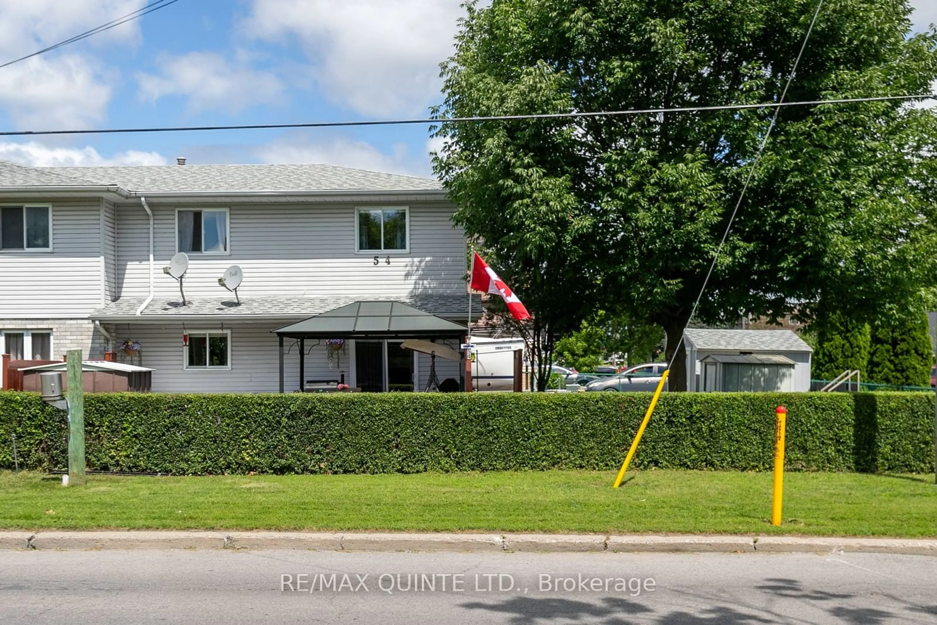 Frontside or backside of a home, the street view for 54 North Murray St, Quinte West Ontario K8V 2E6