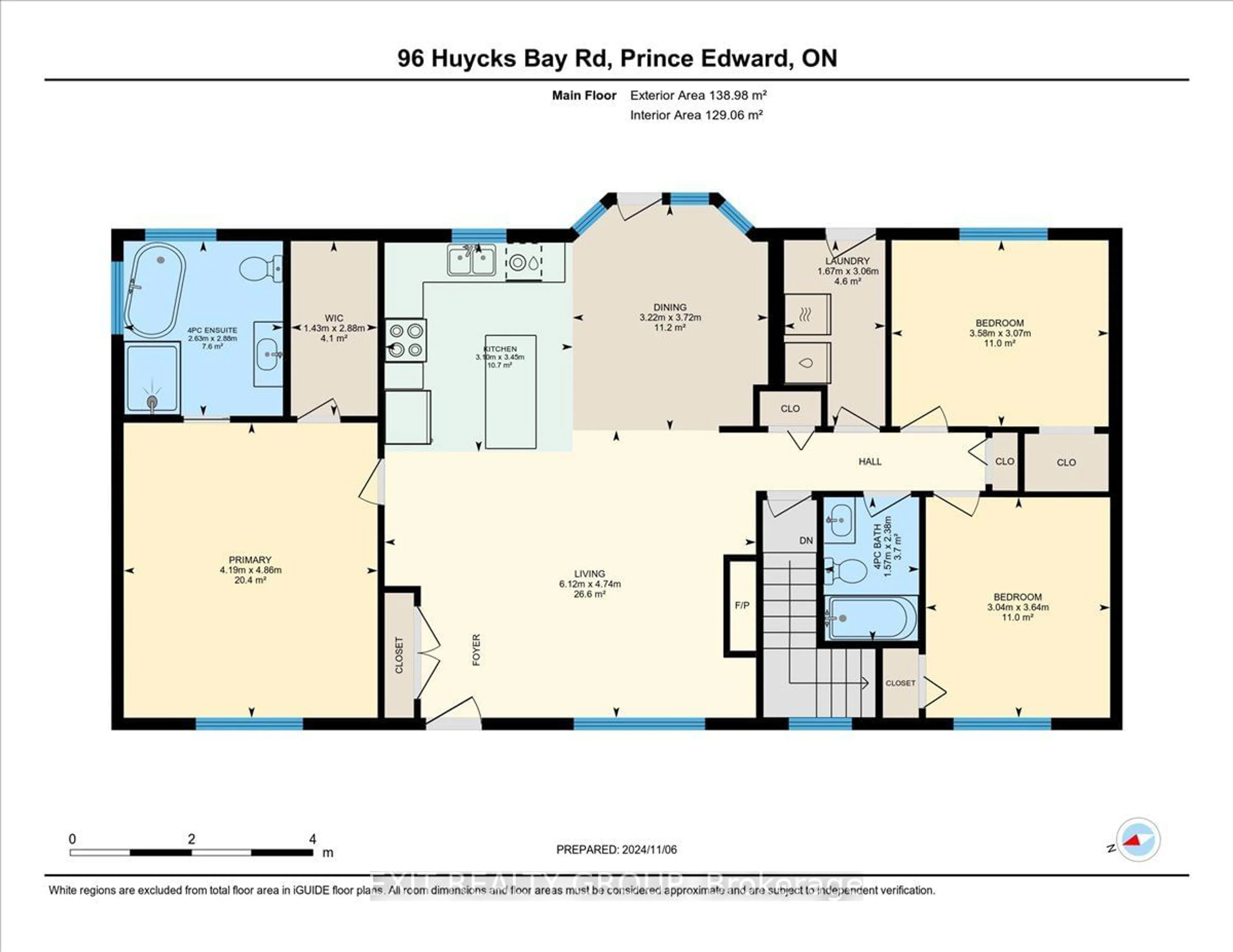 Floor plan for 96 Huyck's Bay Rd, Prince Edward County Ontario K0K 3L0