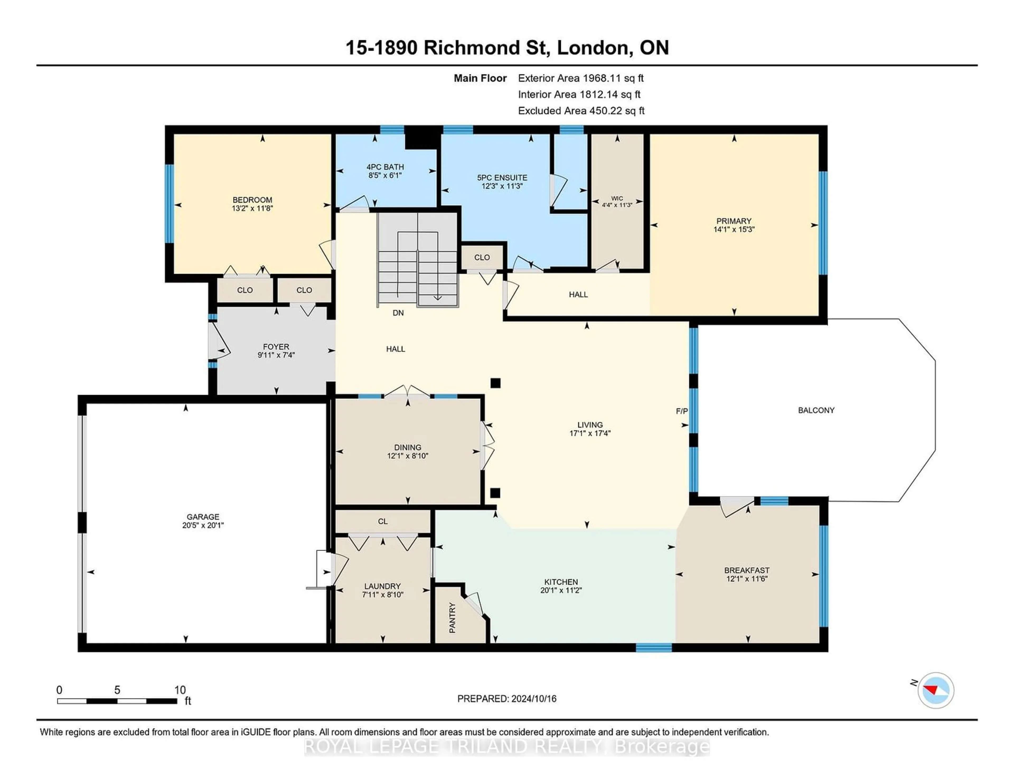 Floor plan for 1890 Richmond St #15, London Ontario N5X 4J1