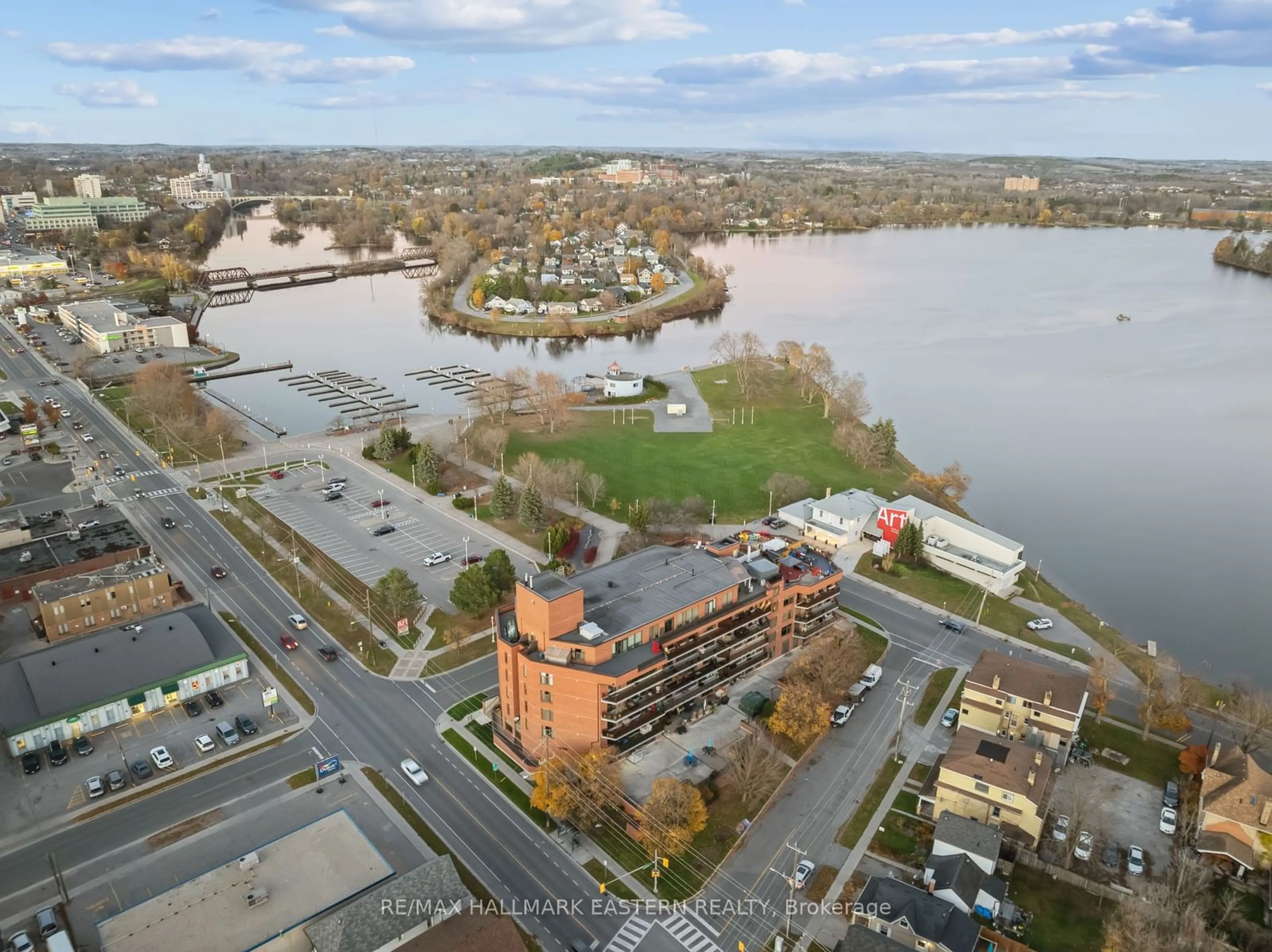 A pic from exterior of the house or condo, lake for 2 George St #502, Peterborough Ontario K9J 8K8