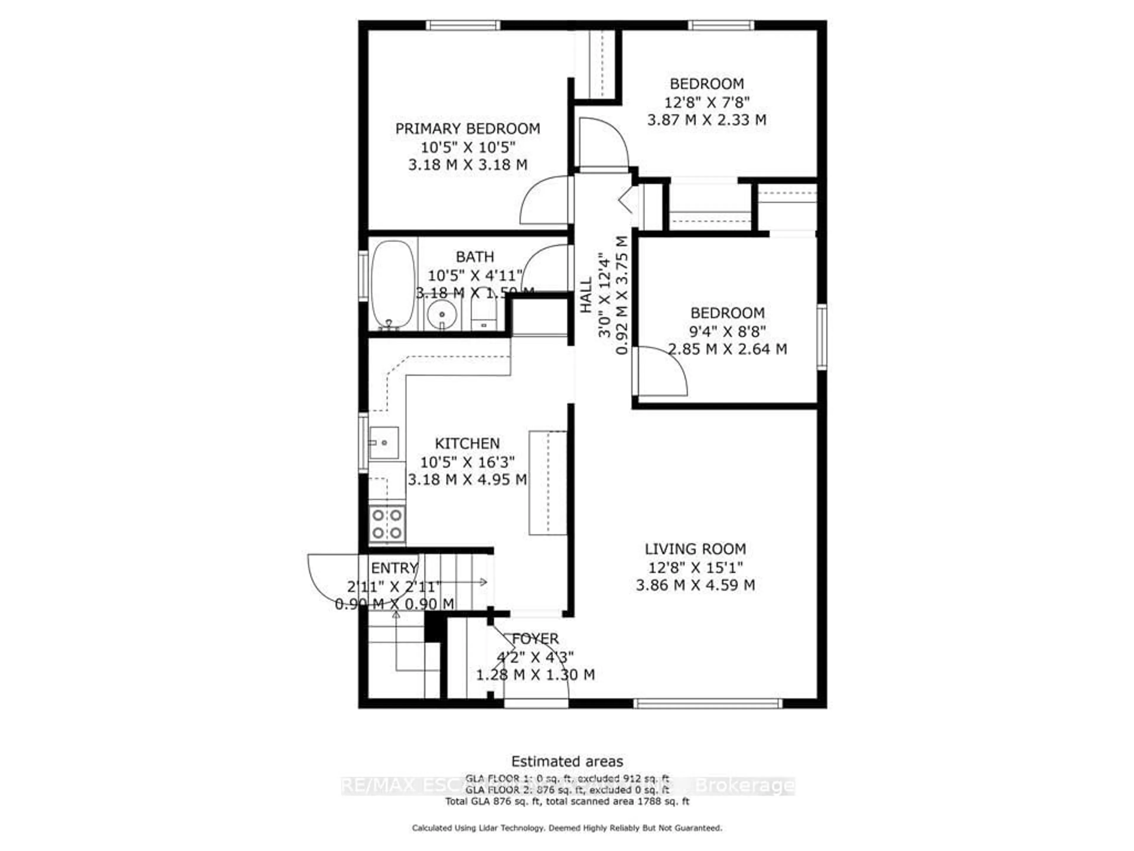 Floor plan for 249 Fernwood Cres, Hamilton Ontario L8T 3L7