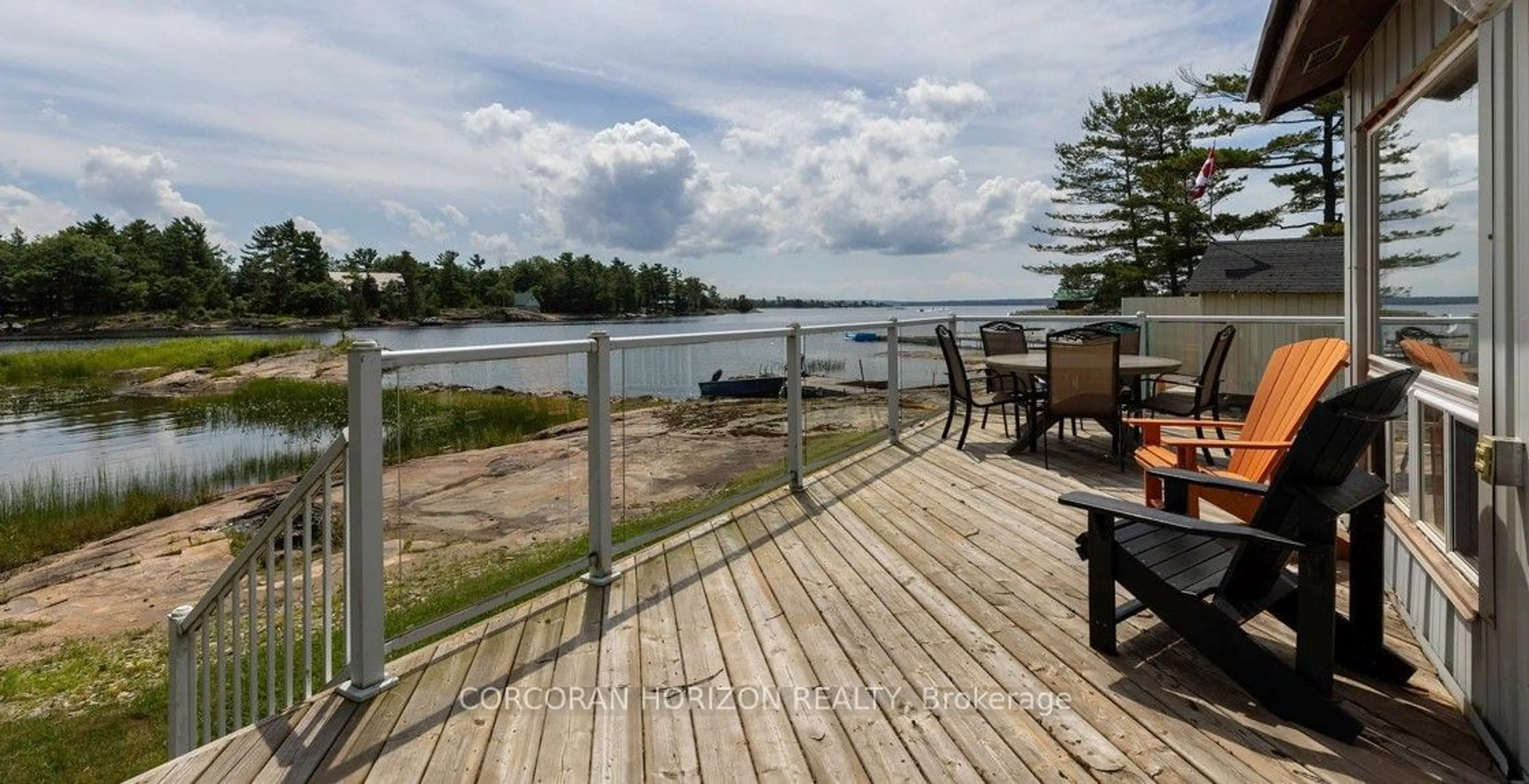 Patio, the view of lake or river for 64 Wolverine Beach Rd, Georgian Bay Ontario L0K 1S0