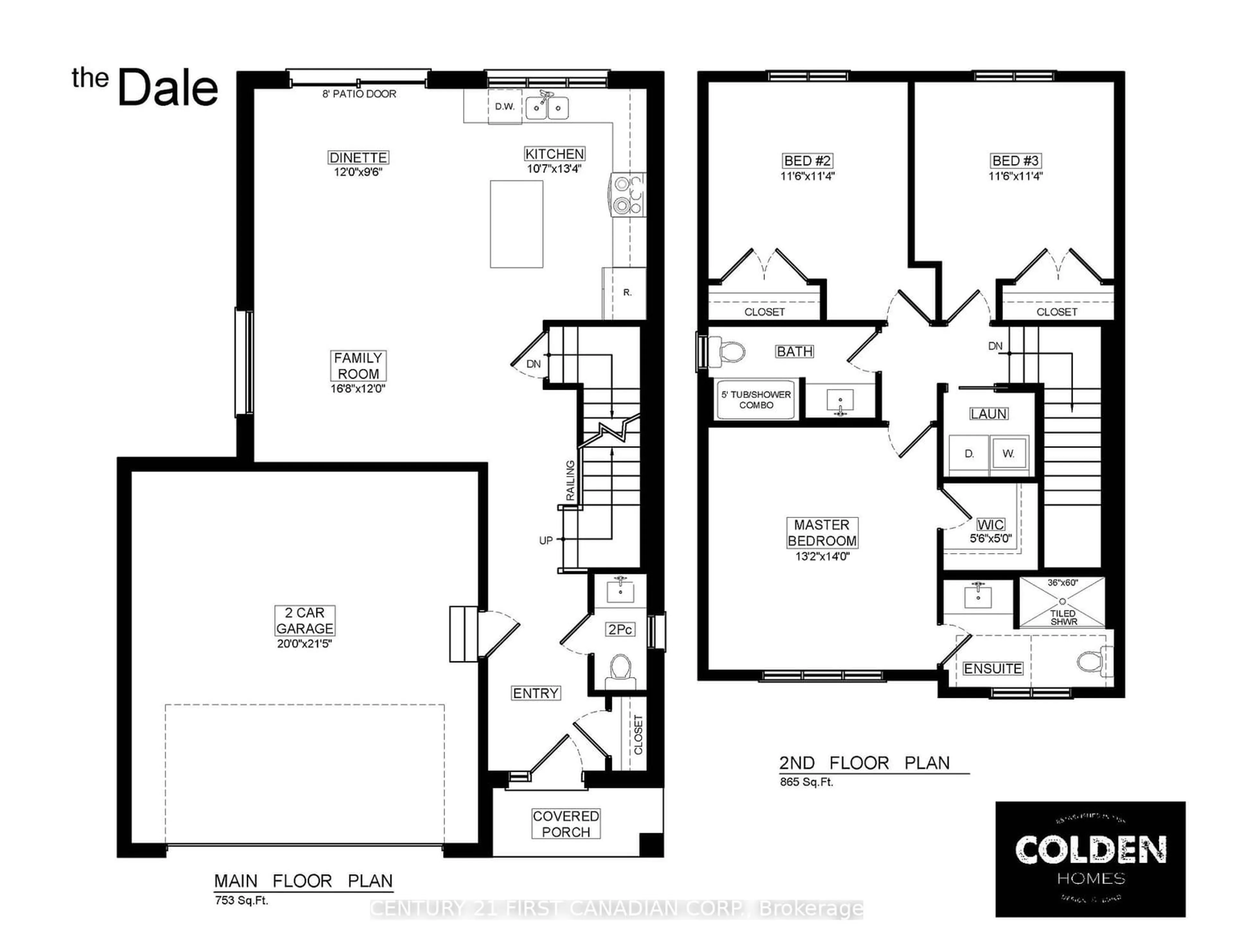 Floor plan for 36 Postma Cres, North Middlesex Ontario N0M 1A0