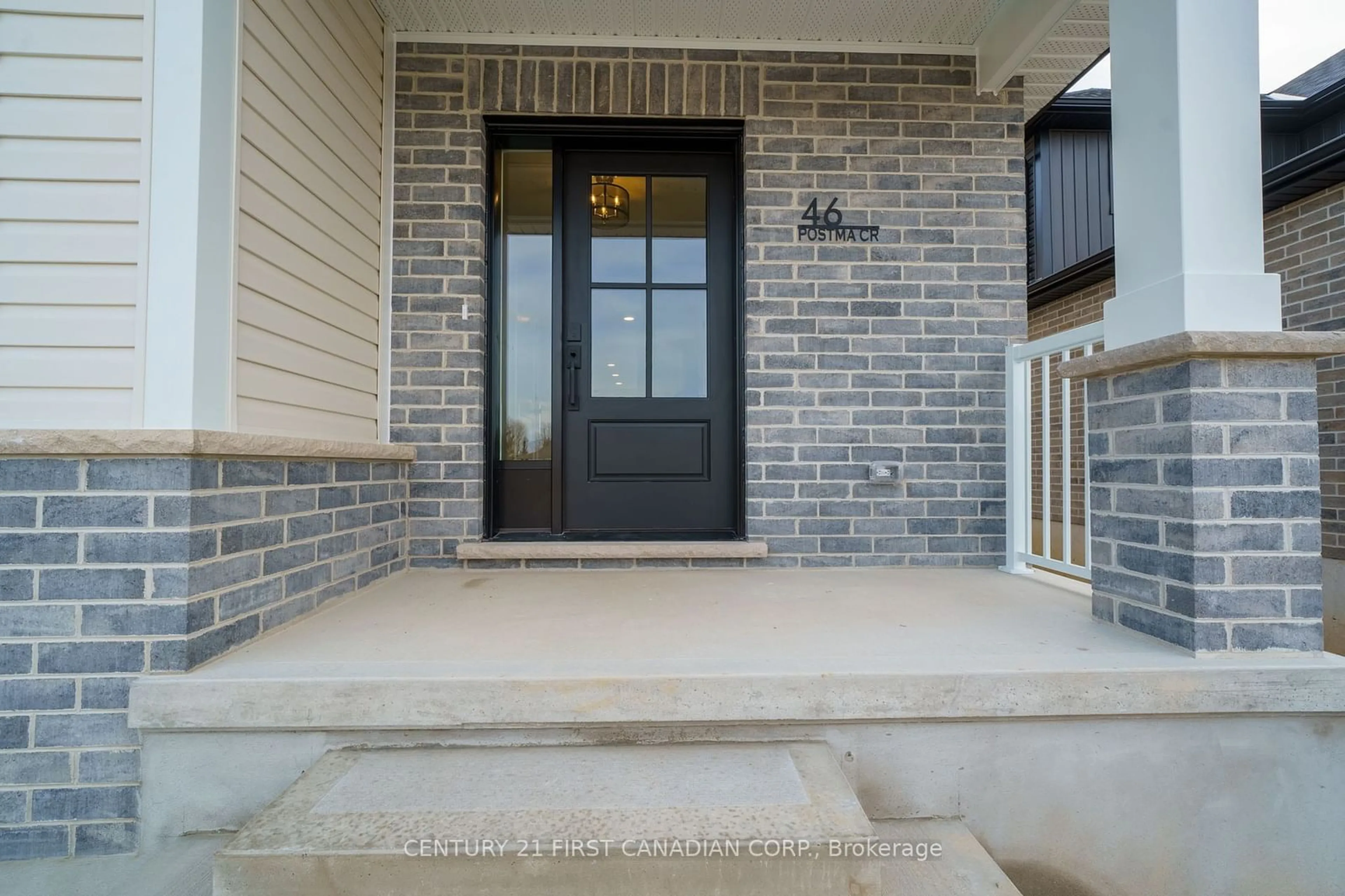 Indoor entryway, cement floor for 36 Postma Cres, North Middlesex Ontario N0M 1A0