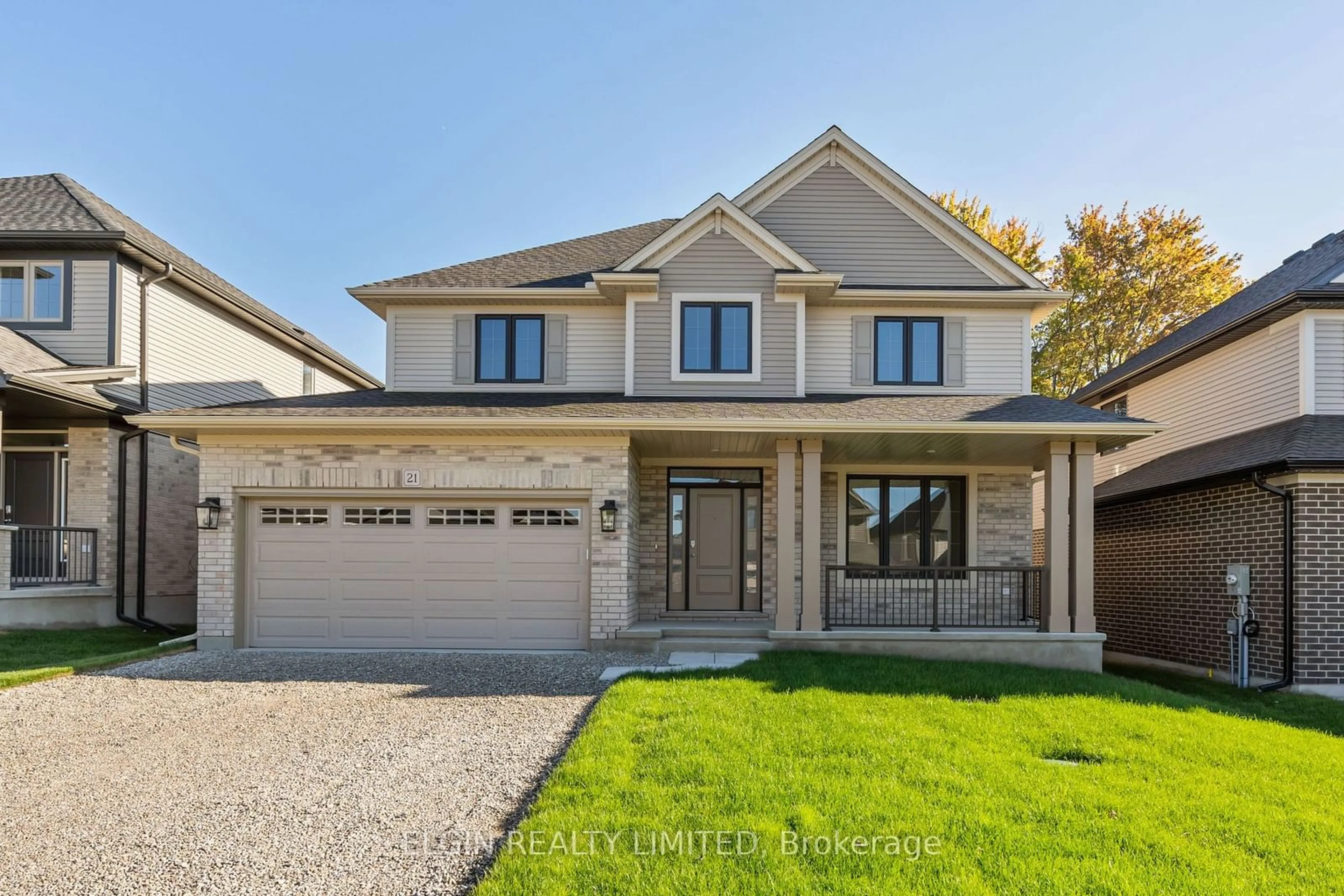 Frontside or backside of a home, the street view for 21 Berardi Cres, South-West Oxford Ontario N0J 1N0