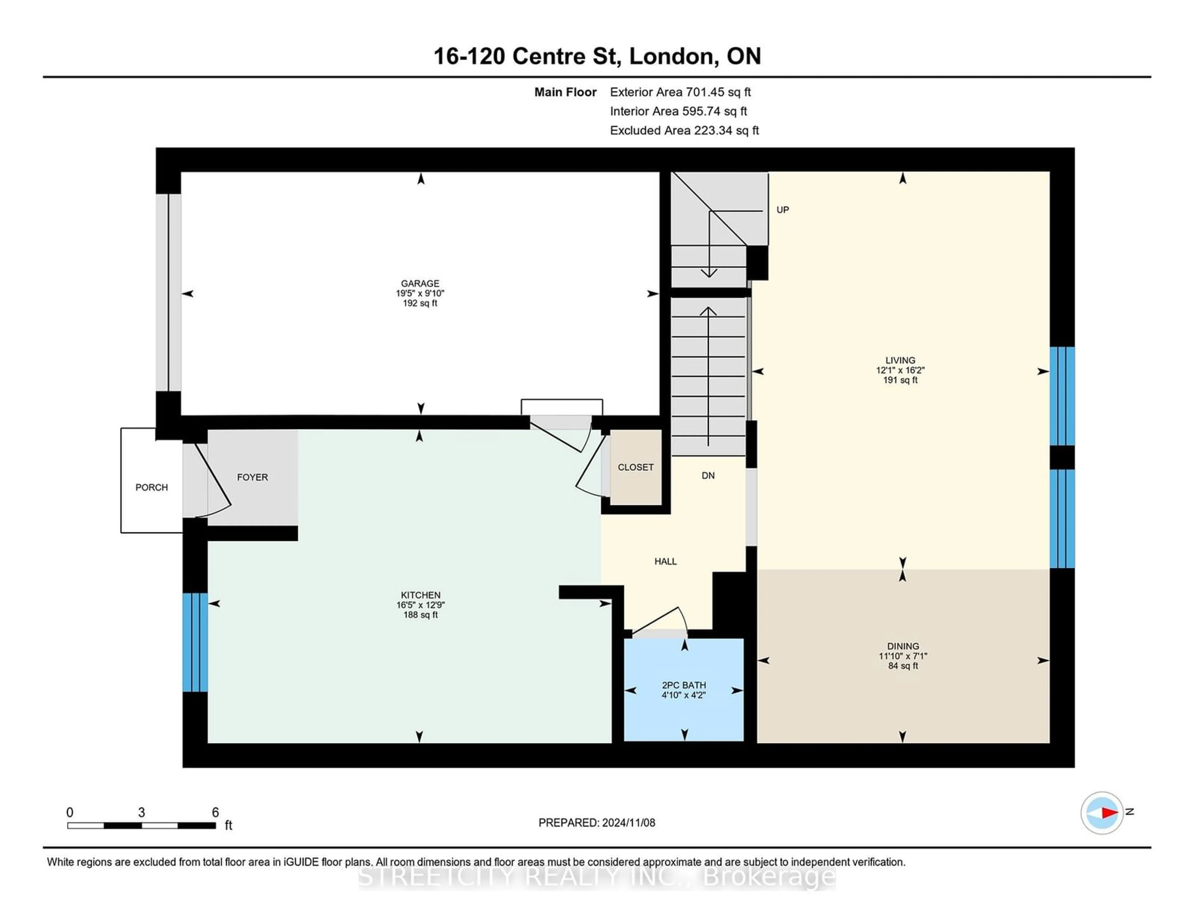 Floor plan for 120 Centre St #16, London Ontario N6J 4X4