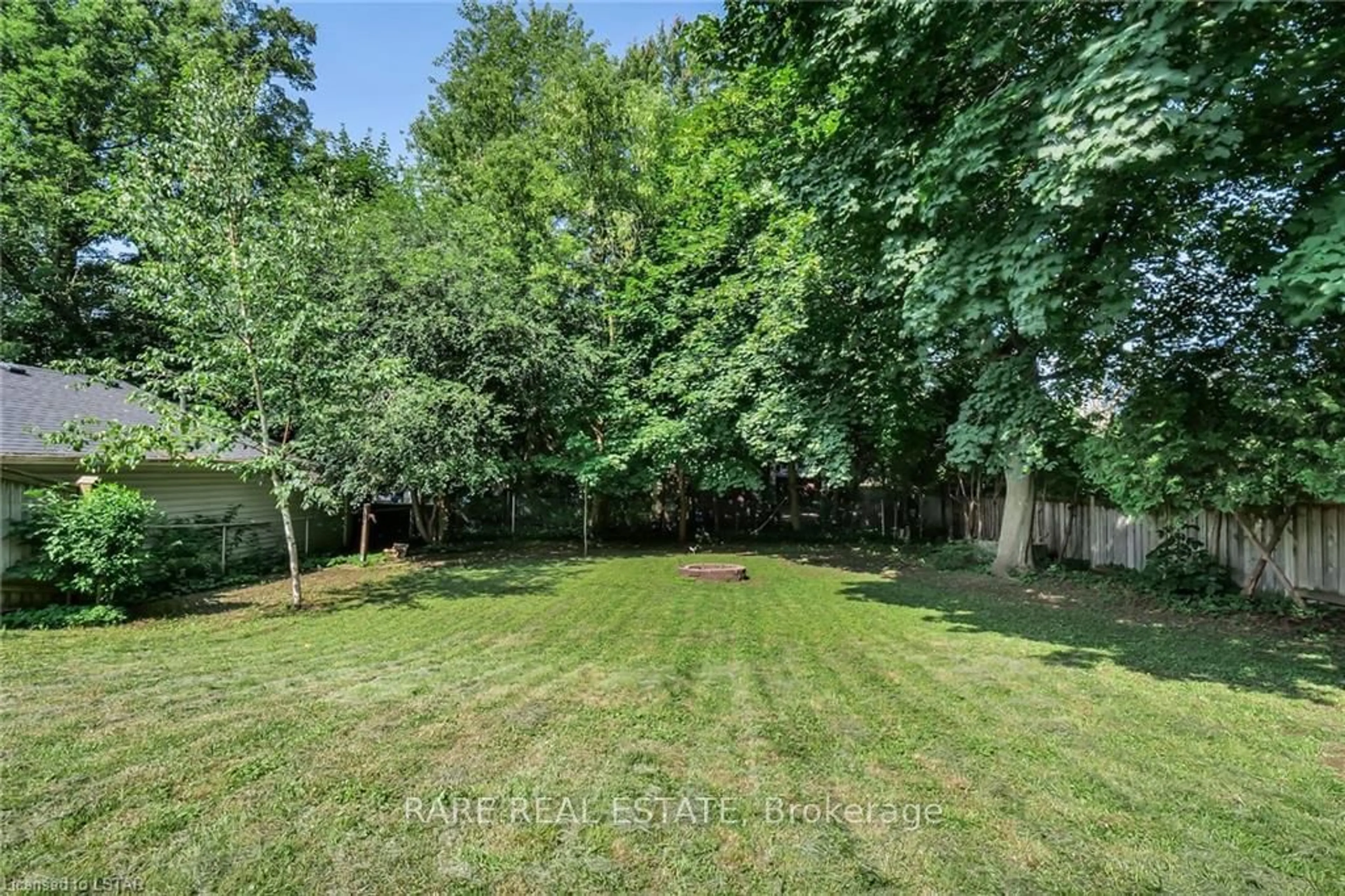 Patio, the fenced backyard for 31 Thorncrest Cres, London Ontario N6J 1K4