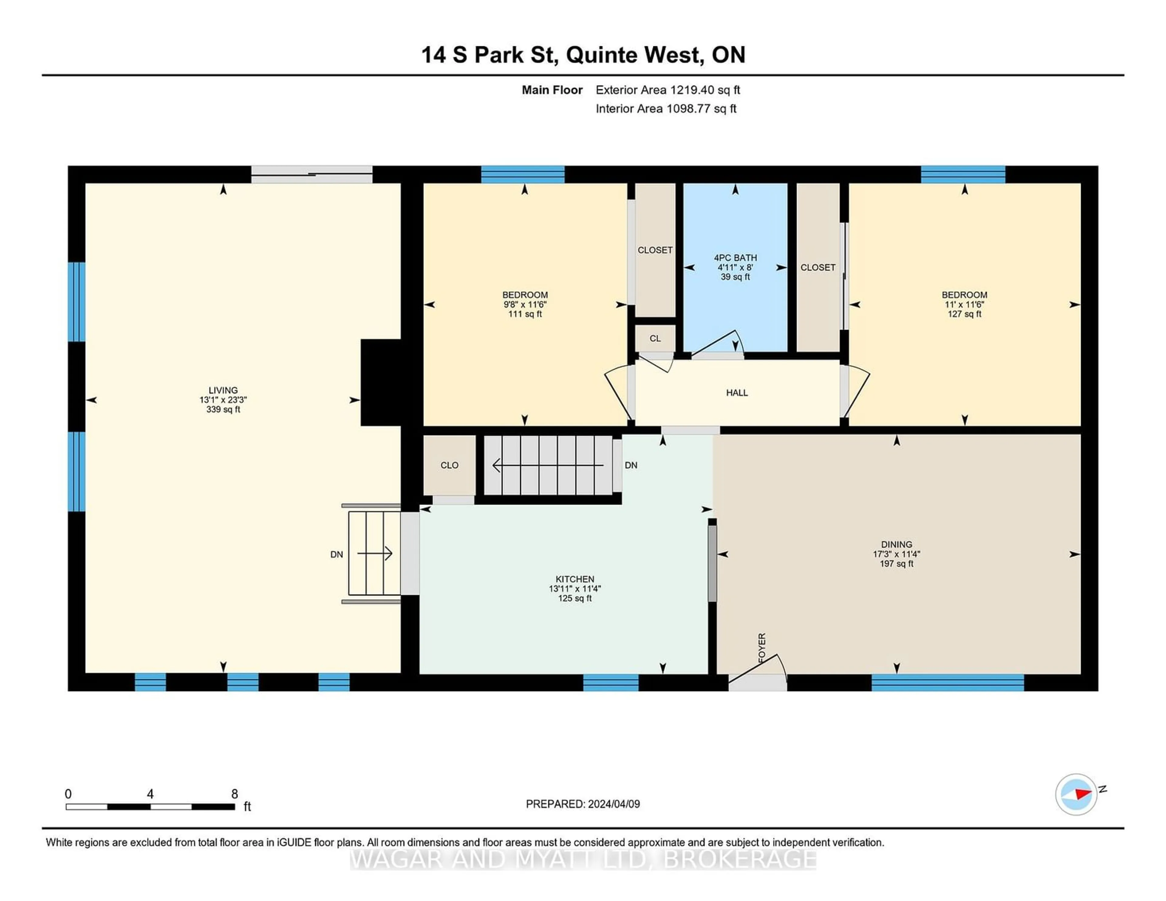 Floor plan for 14 South Park St, Quinte West Ontario K0K 2C0