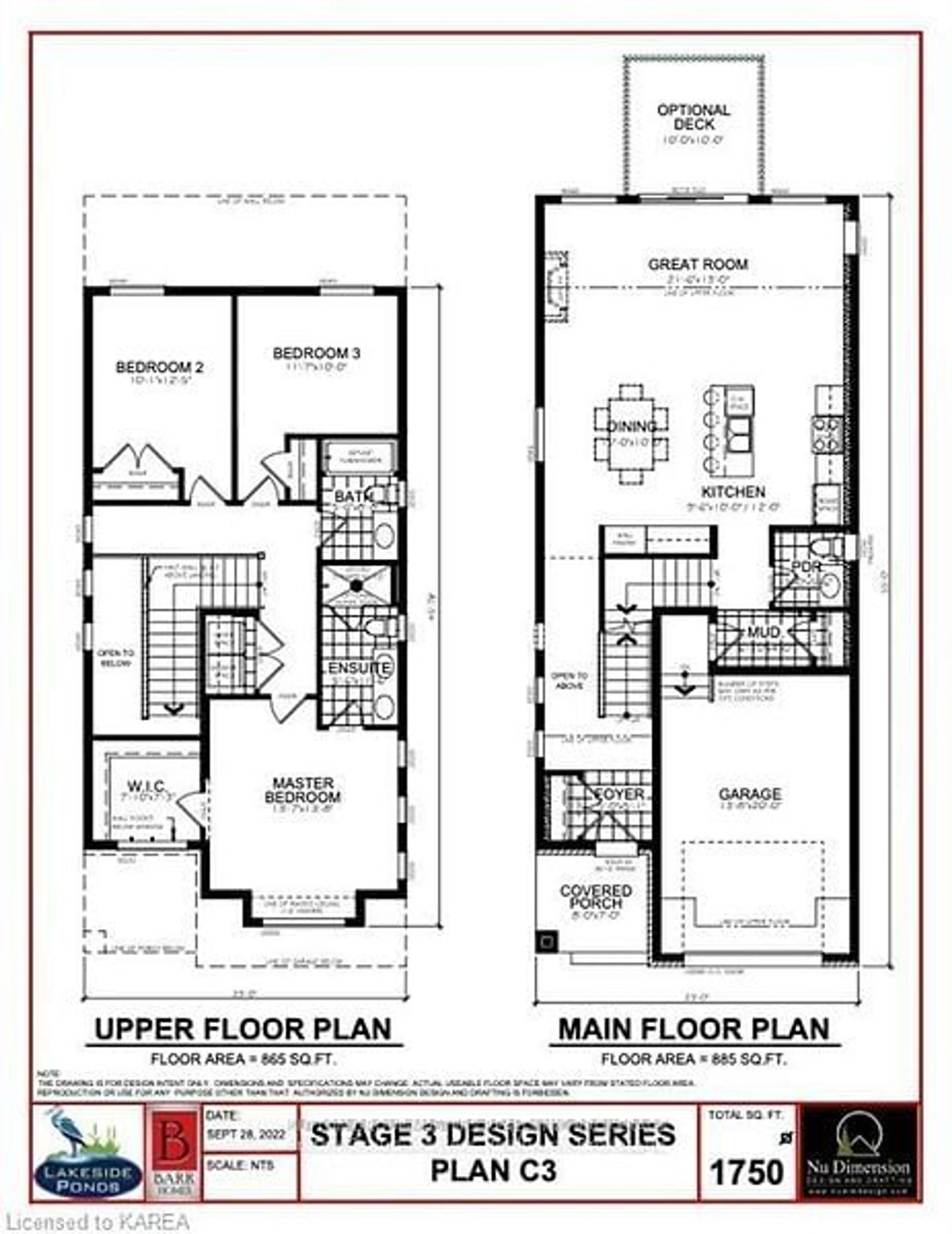 Floor plan for 208 SUPERIOR Dr, Loyalist Ontario K7N 0E5