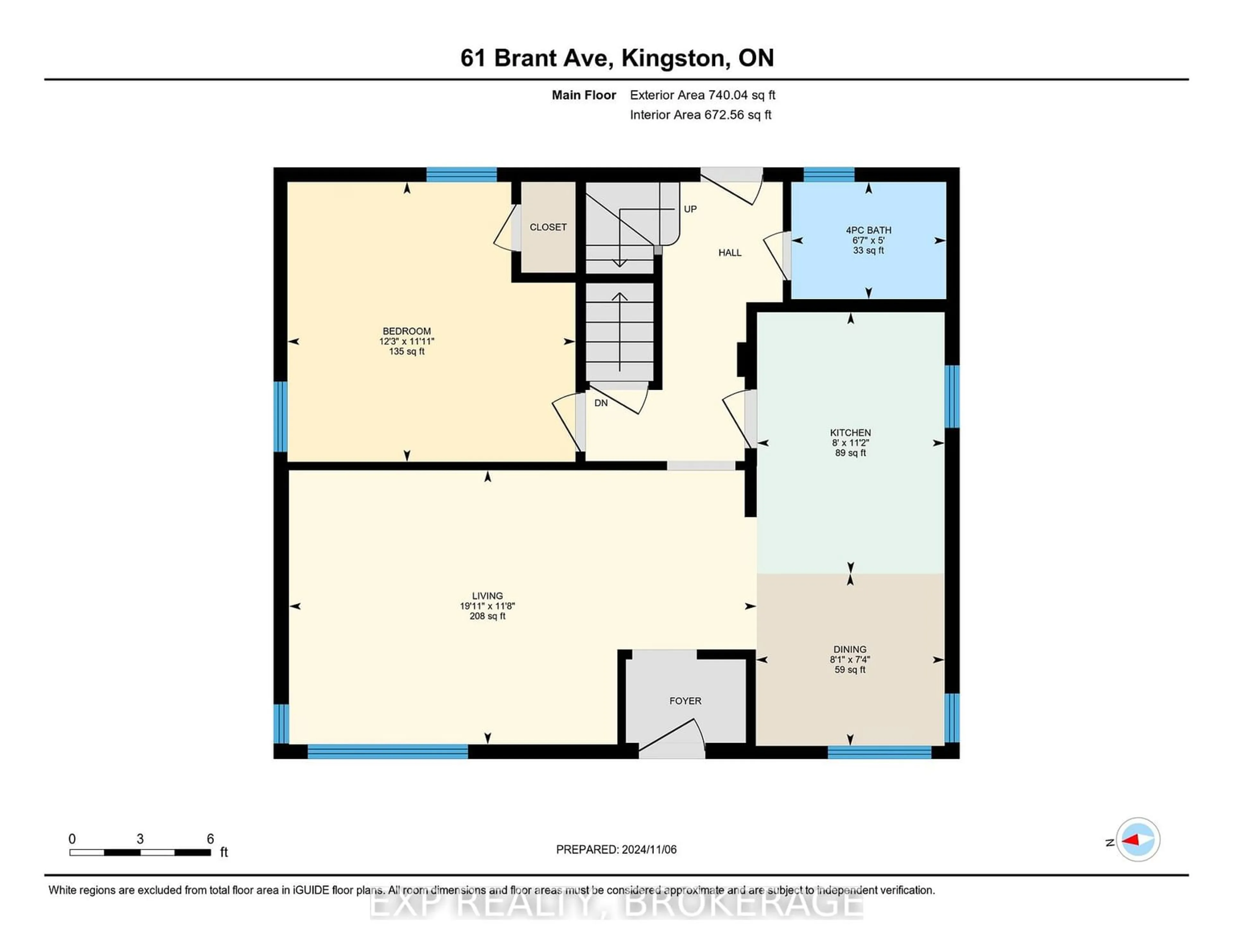 Floor plan for 61 BRANT Ave, Kingston Ontario K7K 4V2