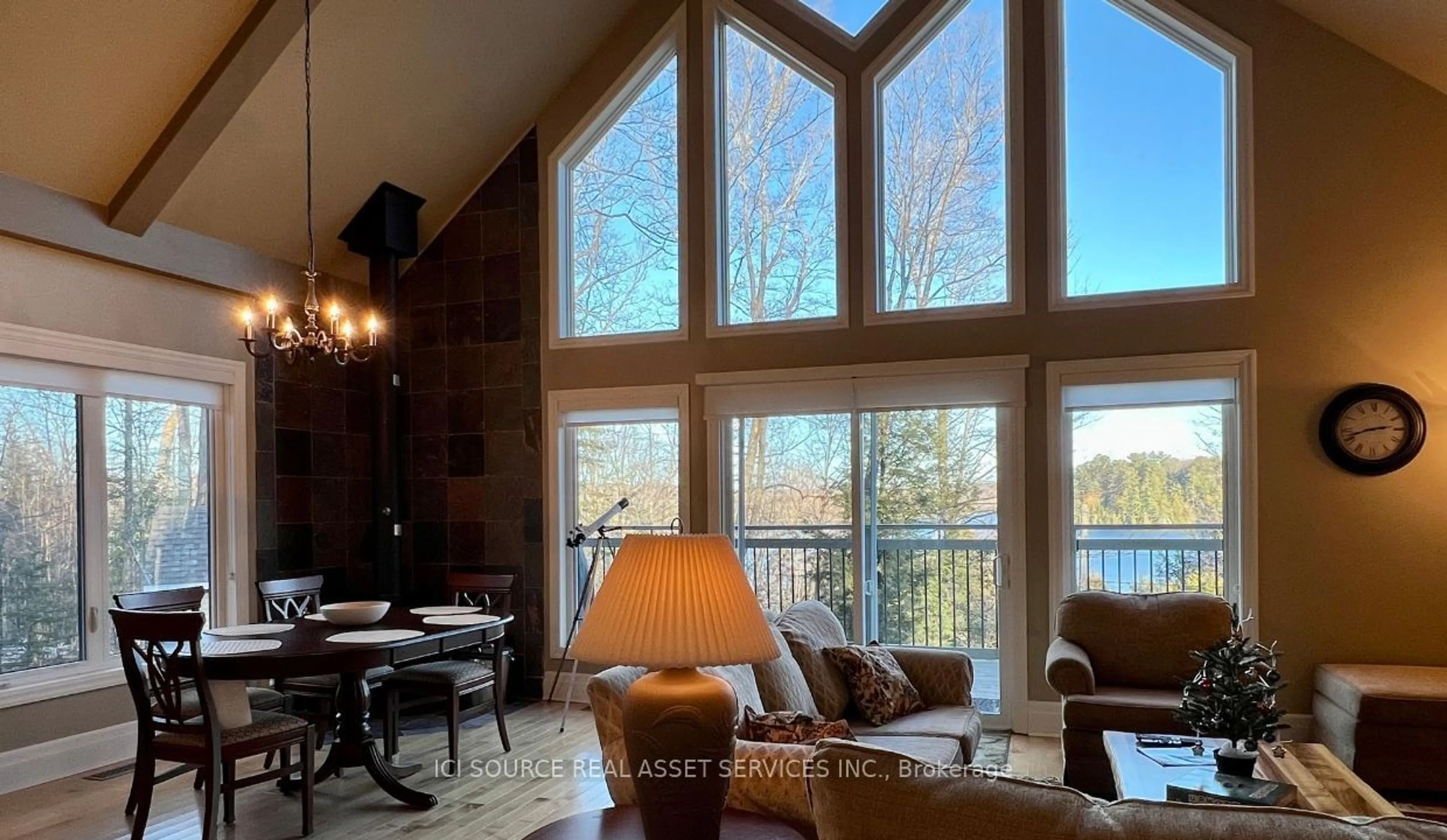 Living room, wood floors for 1311 Wonderland Rd, Dysart et al Ontario K0M 1S0