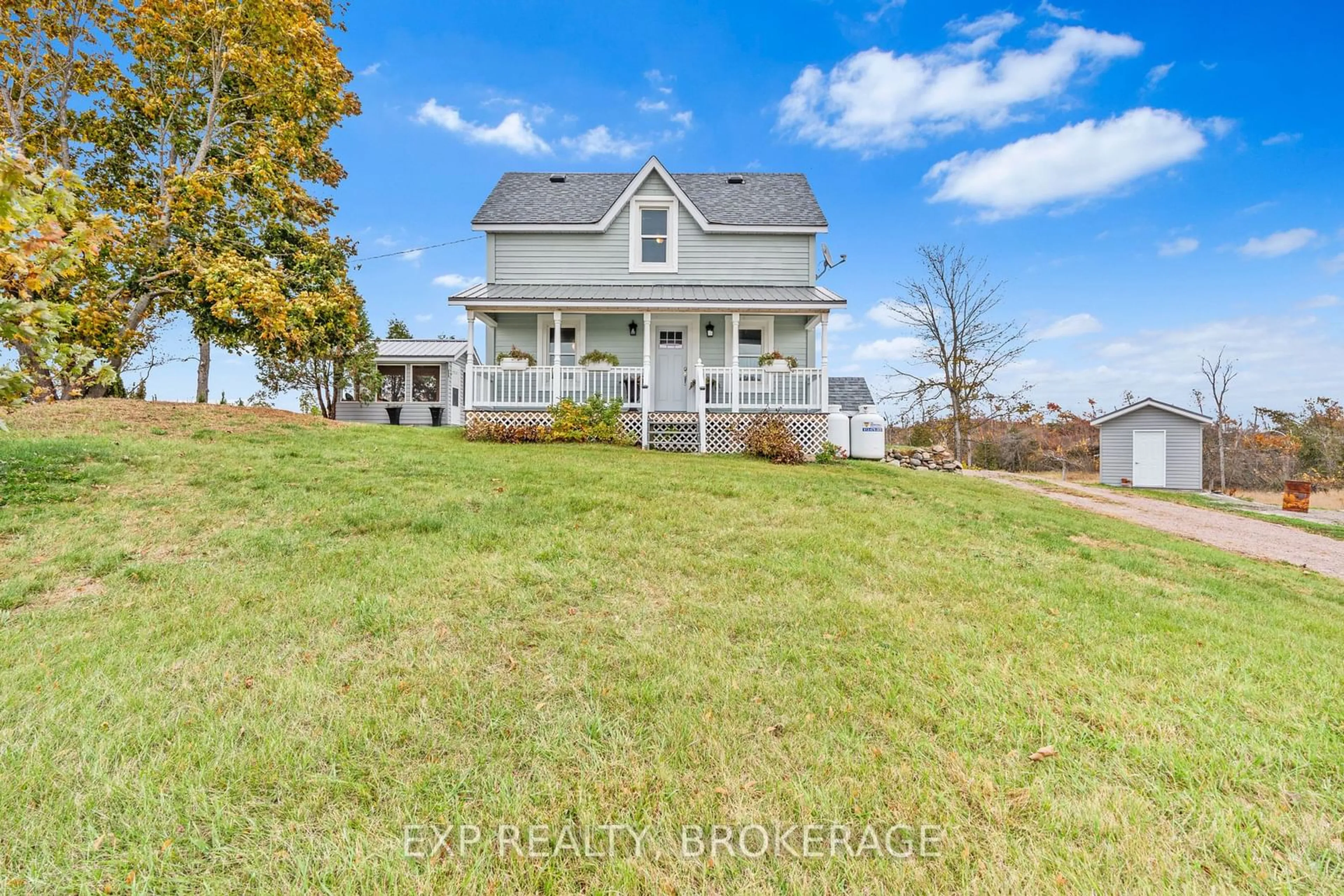 Frontside or backside of a home, the fenced backyard for 109714 HIGHWAY 7, Tweed Ontario K0K 3J0