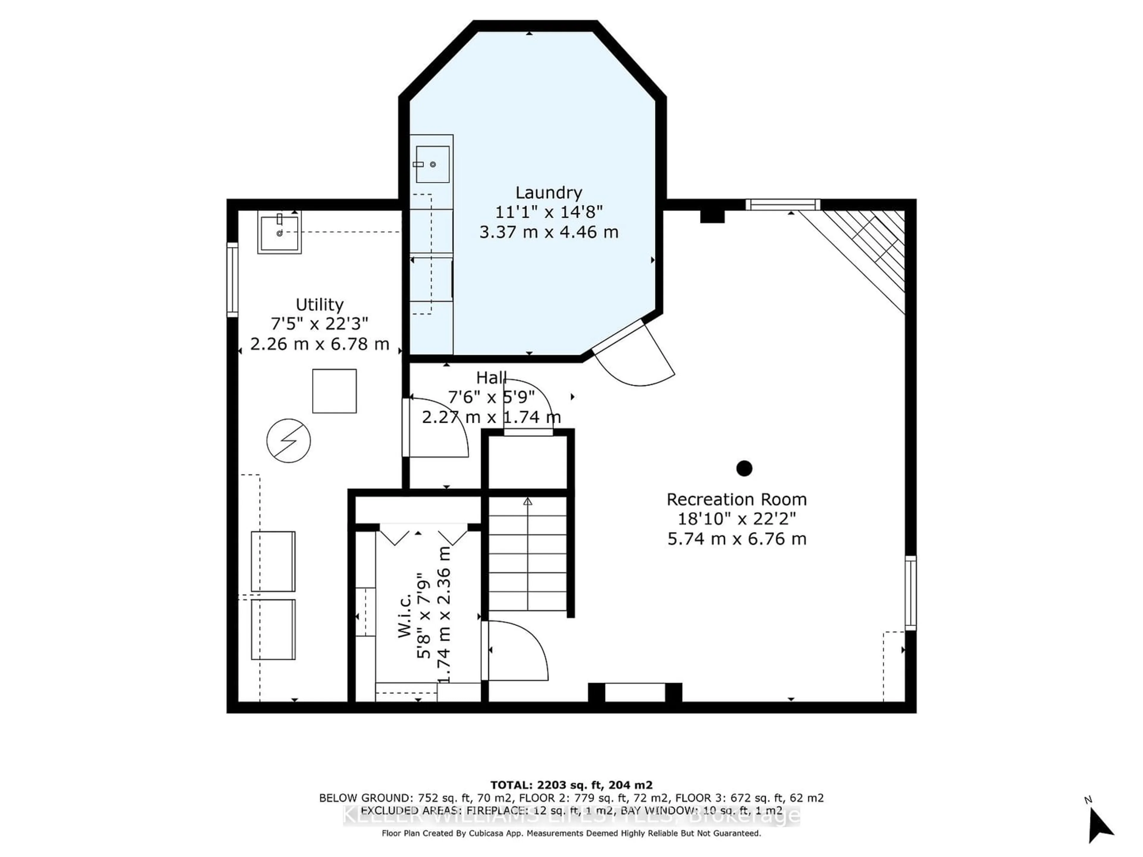 Floor plan for 119 Napoleon Crt, London Ontario N5V 4B4