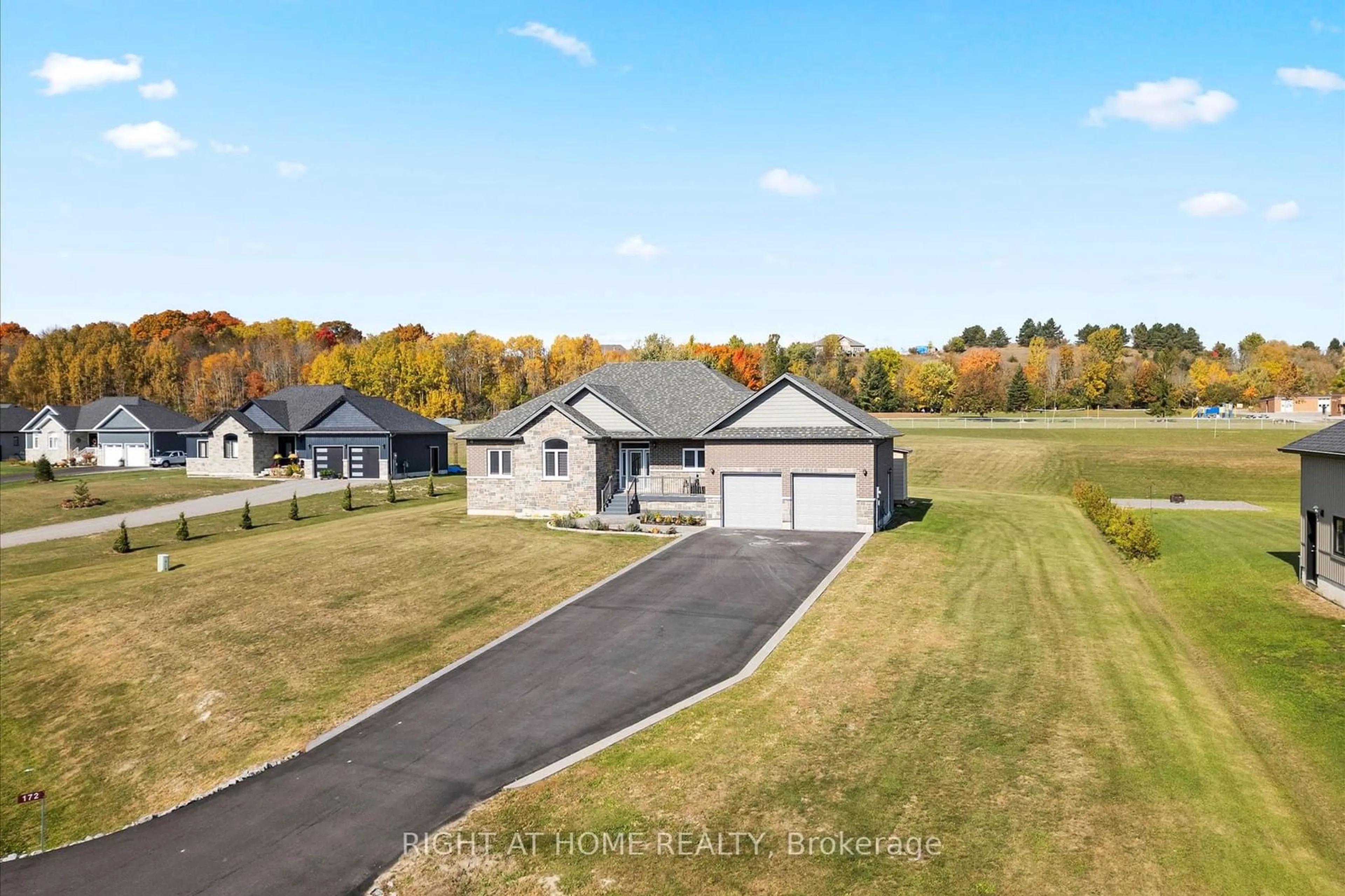 Frontside or backside of a home, the fenced backyard for 172 Glens Of Antrim Way, Alnwick/Haldimand Ontario K0K 2G0