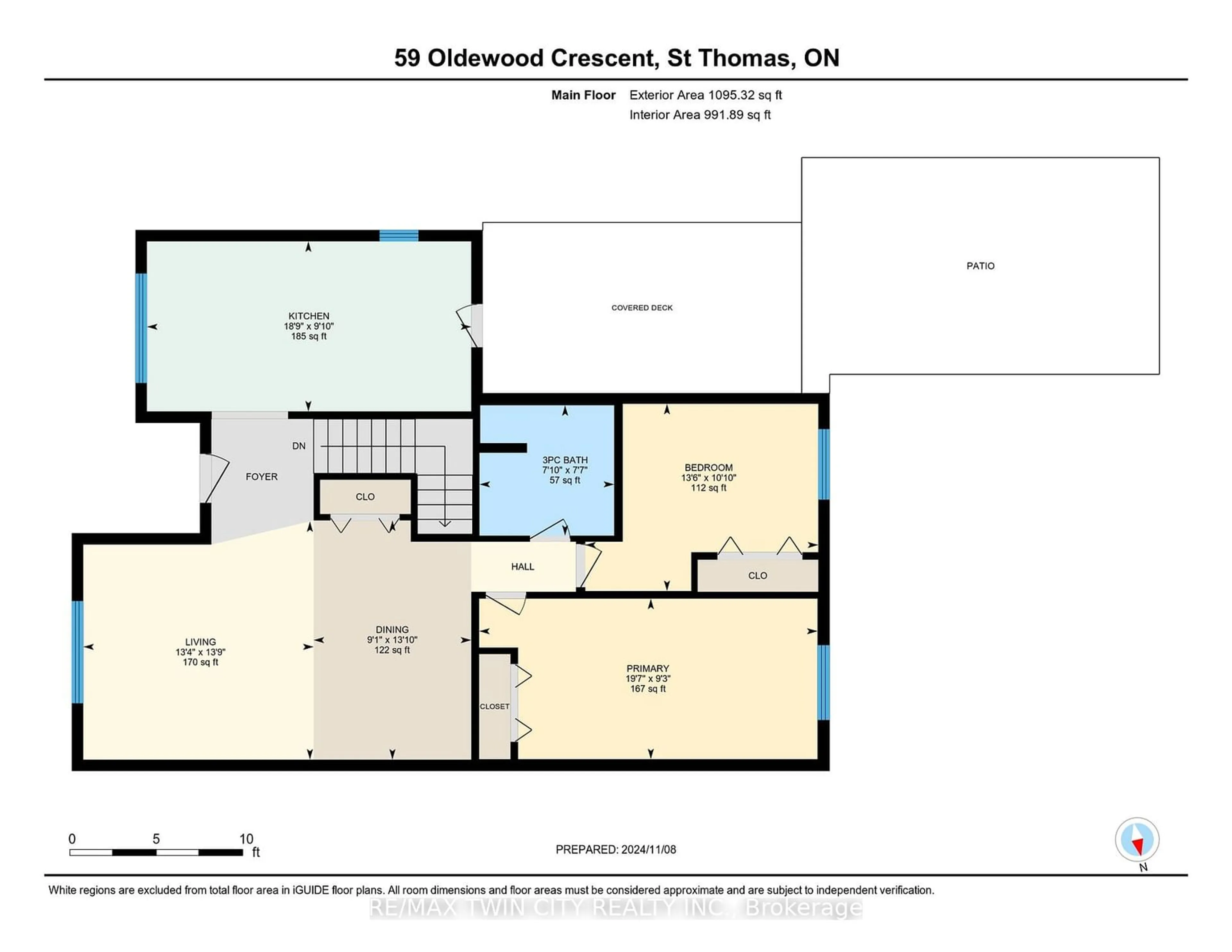 Floor plan for 59 Oldewood Cres, St. Thomas Ontario N5R 6B3