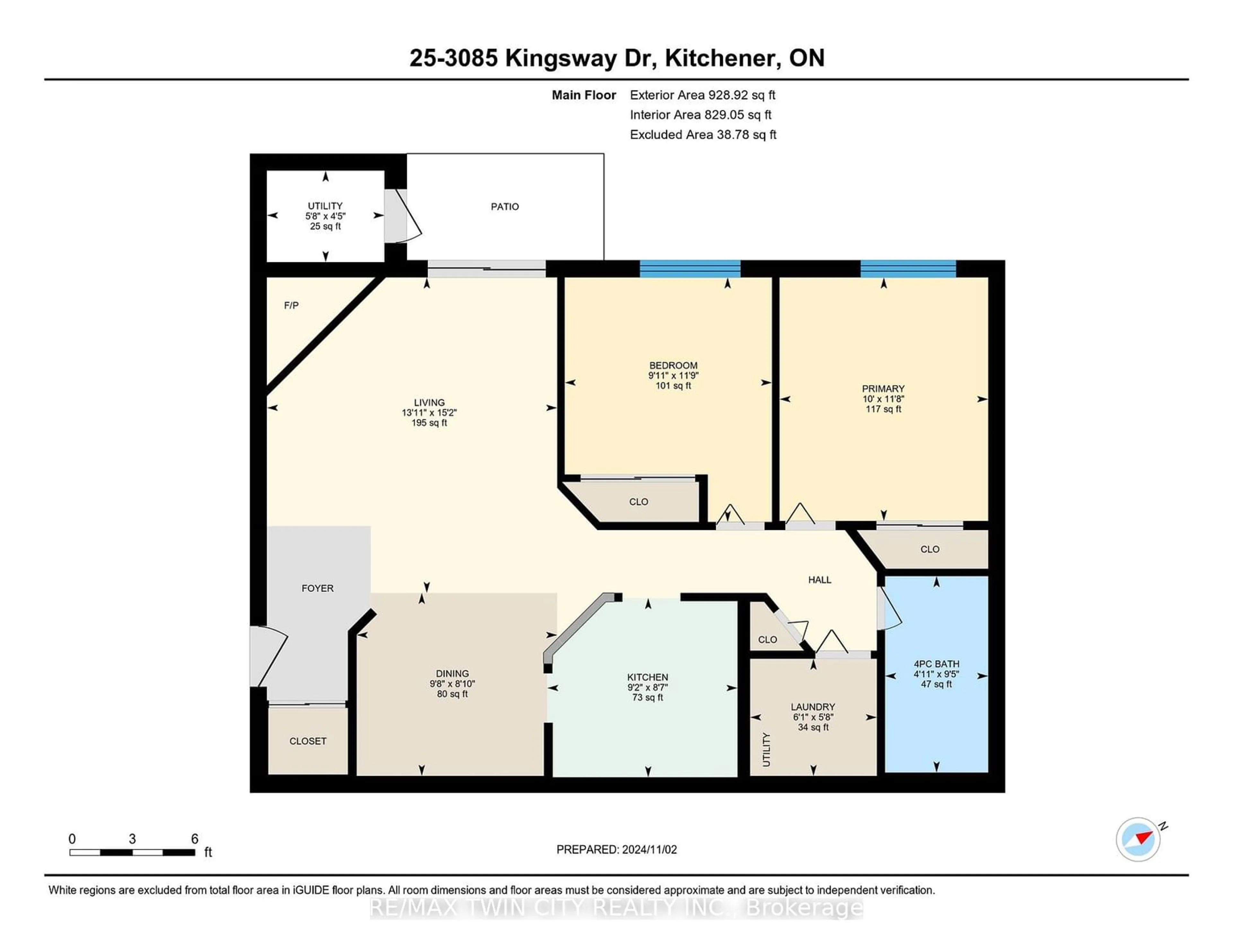 Floor plan for 3085 Kingsway Dr #25, Kitchener Ontario N2C 2P1