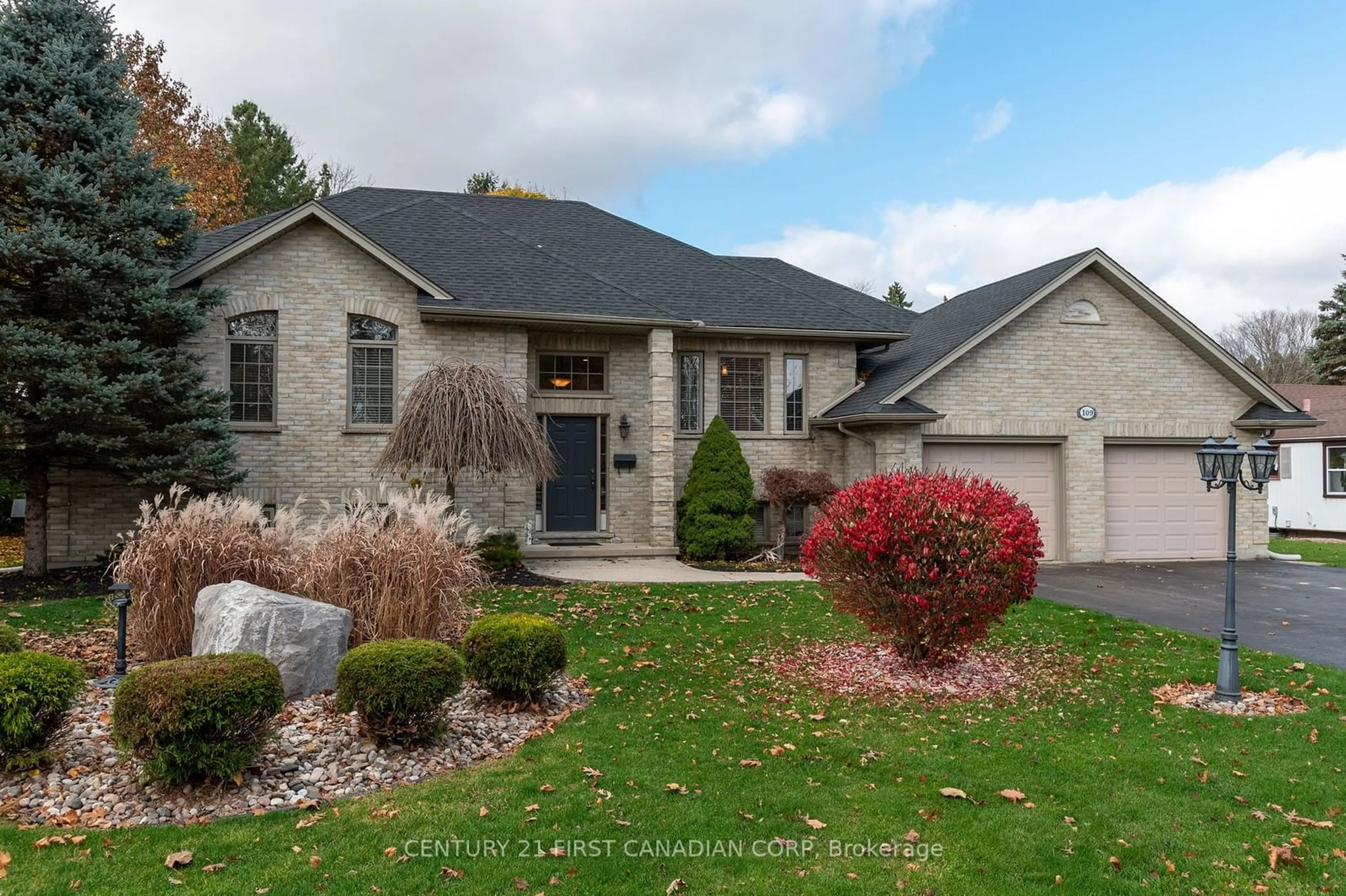 Frontside or backside of a home, the street view for 109 Princess Ave, Middlesex Centre Ontario N0L 1R0