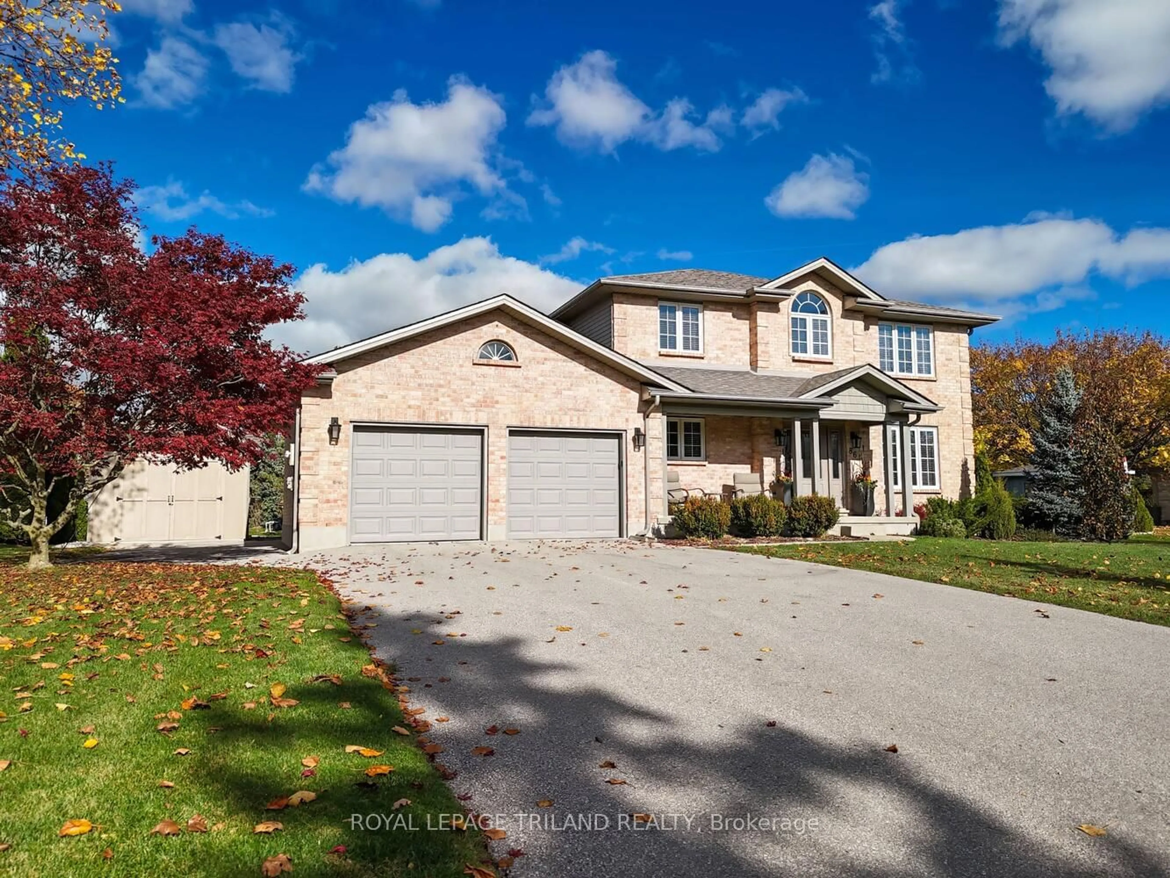 Frontside or backside of a home, the street view for 86 Mill St, Middlesex Centre Ontario N0M 2A0