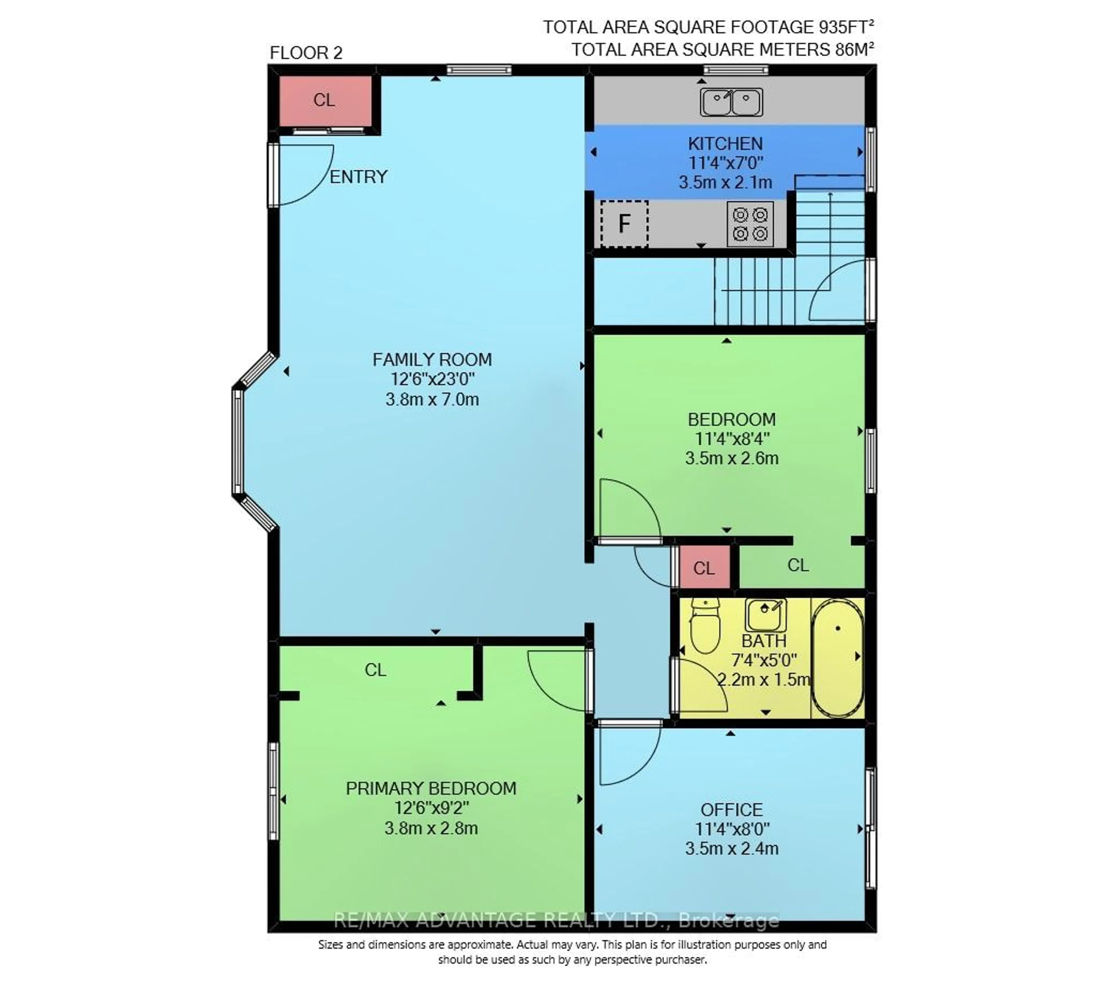 Floor plan for 1824 Avalon St, London Ontario N5W 3G8