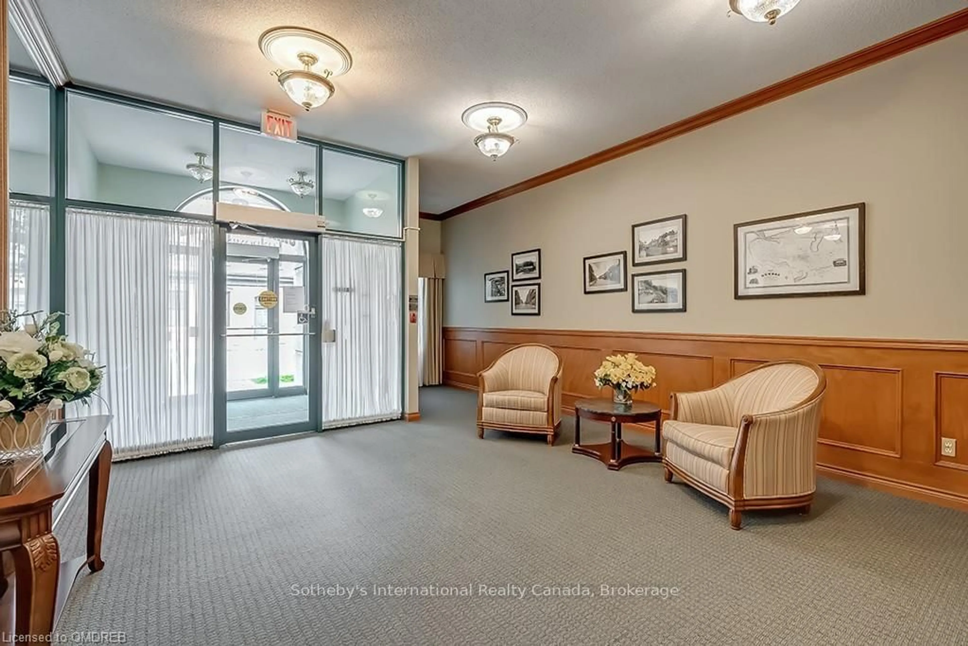 Indoor lobby for 8 MAIN St #401, Hamilton Ontario L9H 2P6