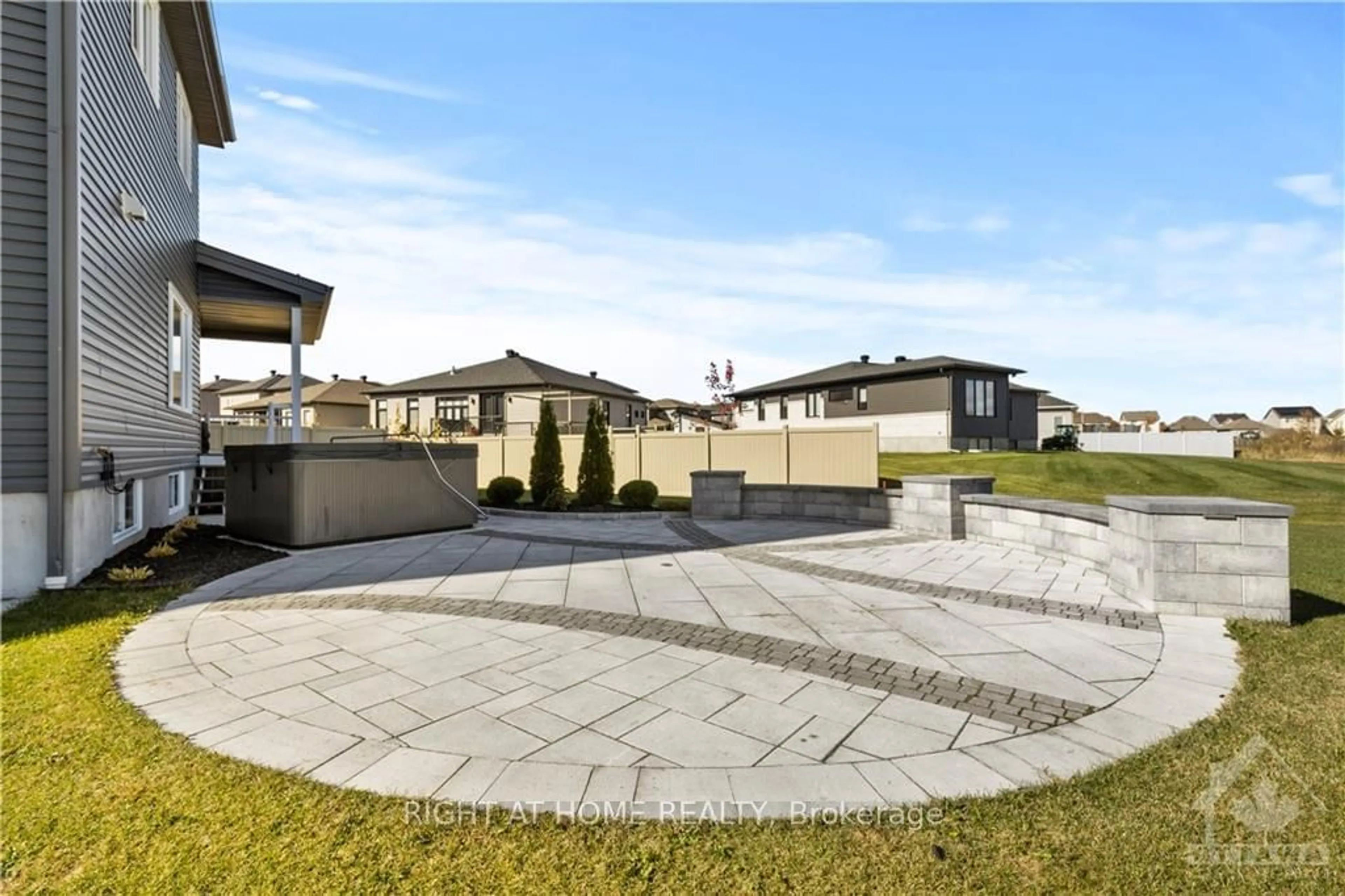 Patio, the fenced backyard for 640 COBALT St, Clarence-Rockland Ontario K4K 0L8