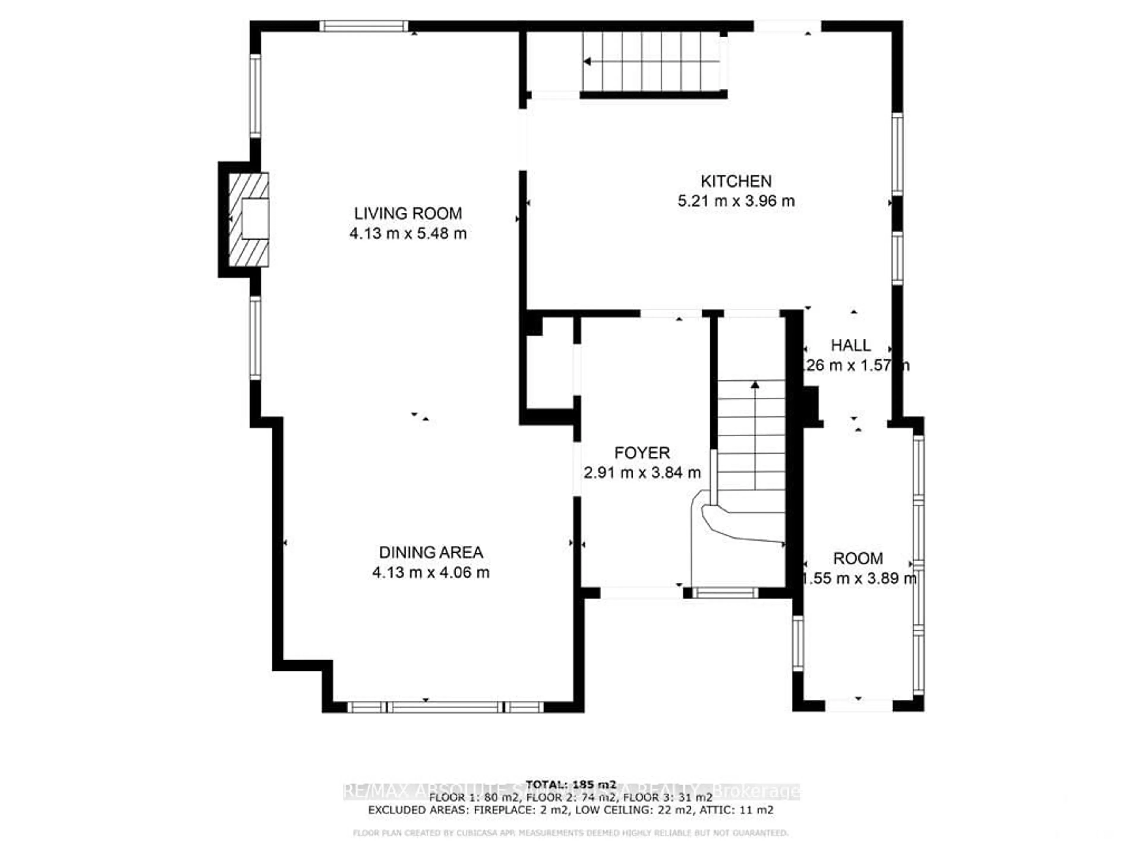 Floor plan for 61 RUSSELL St, Smiths Falls Ontario K7A 1G3