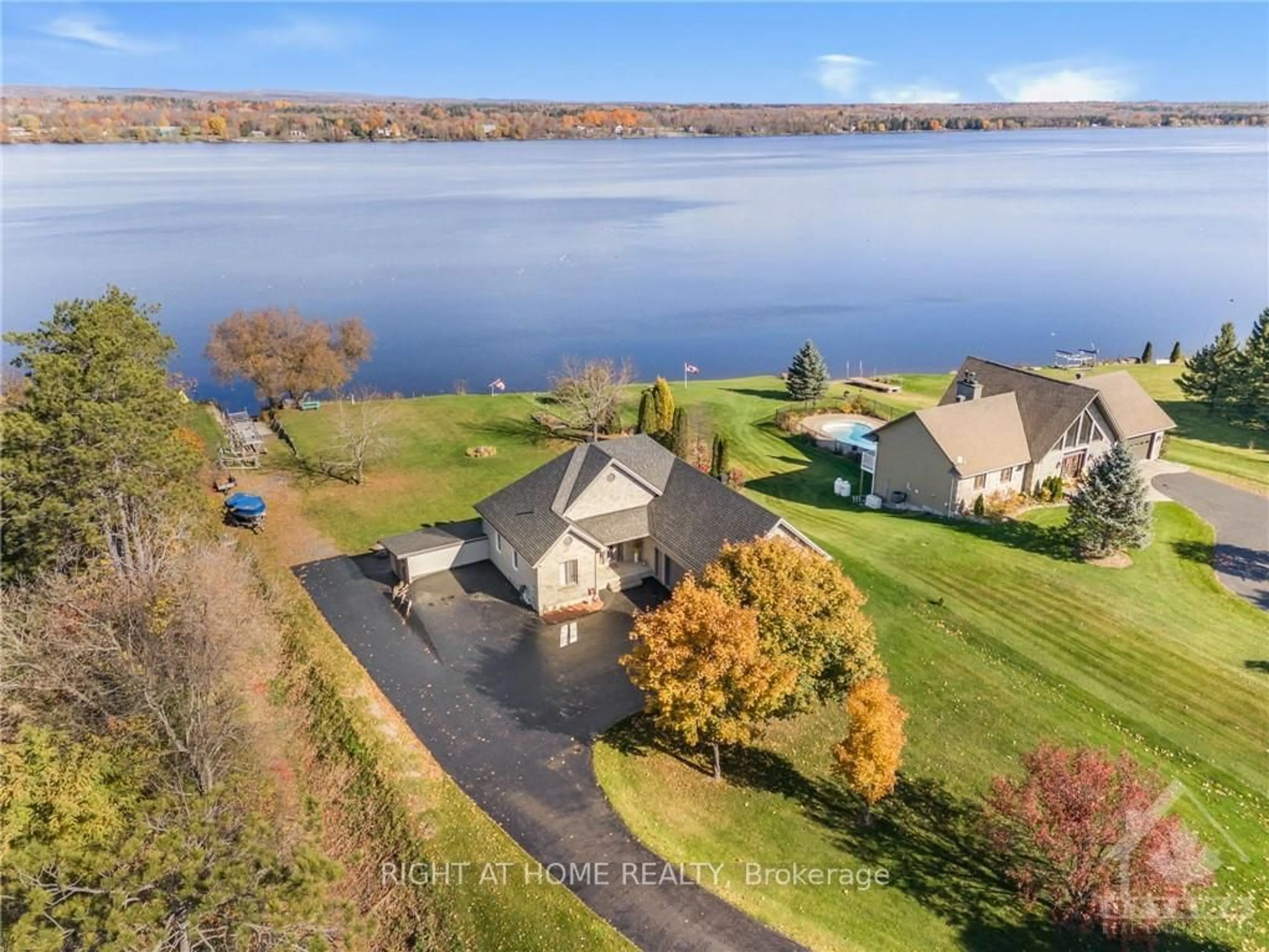 A pic from exterior of the house or condo, the view of lake or river for 3695 FRONT Rd, East Hawkesbury Ontario K6A 2W5