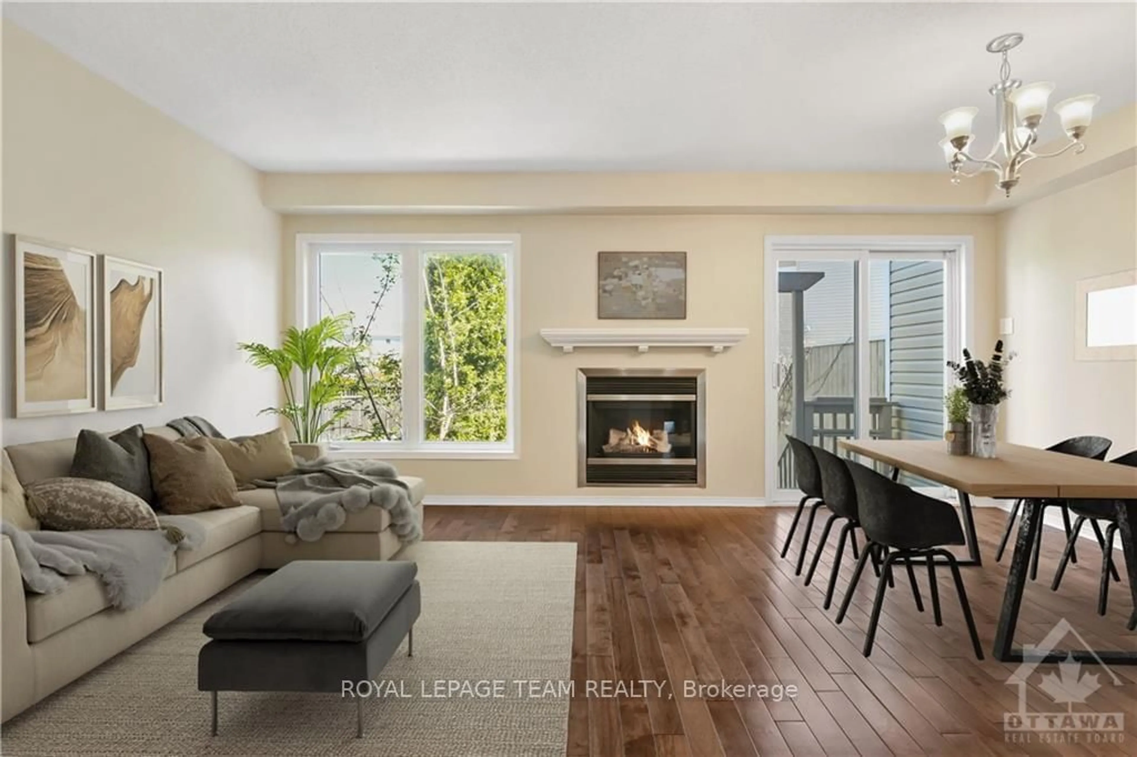 Living room, wood floors for 357 HILLSBORO, Kanata Ontario K2M 3B1