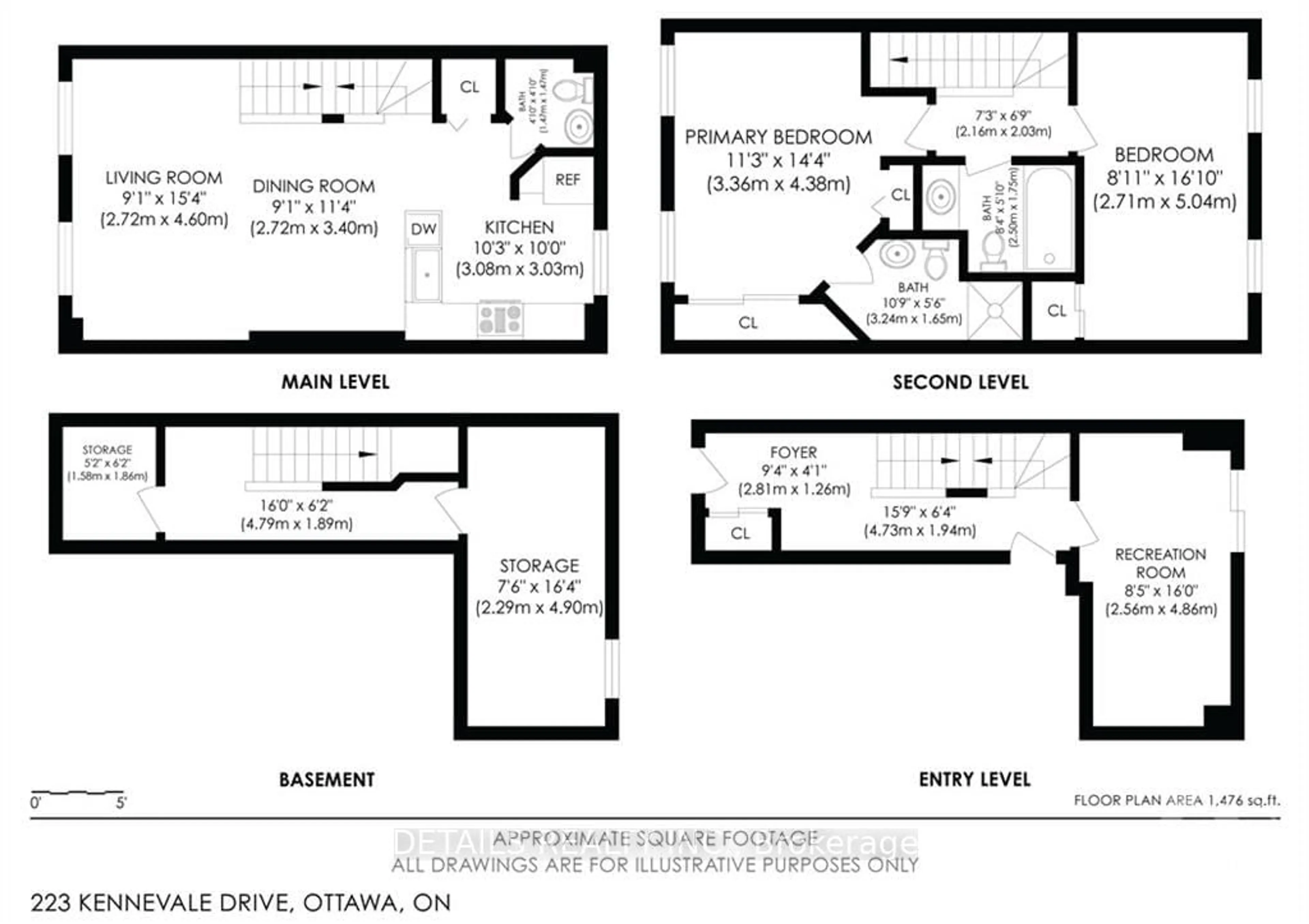 Floor plan for 223 KENNEVALE Dr, Barrhaven Ontario K2J 0C3