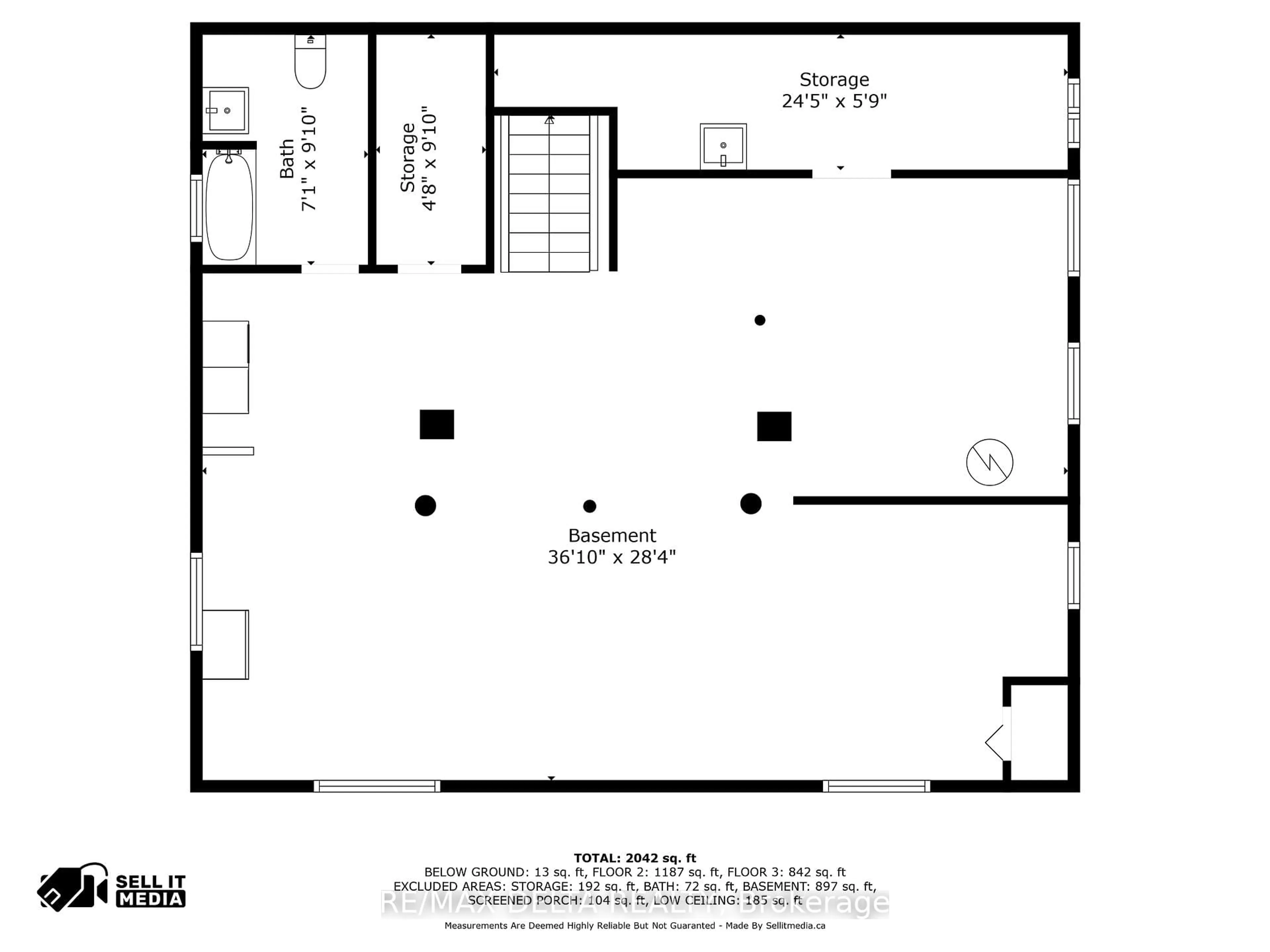 Floor plan for 1015 LABROSSE St, East Hawkesbury Ontario K0B 1P0