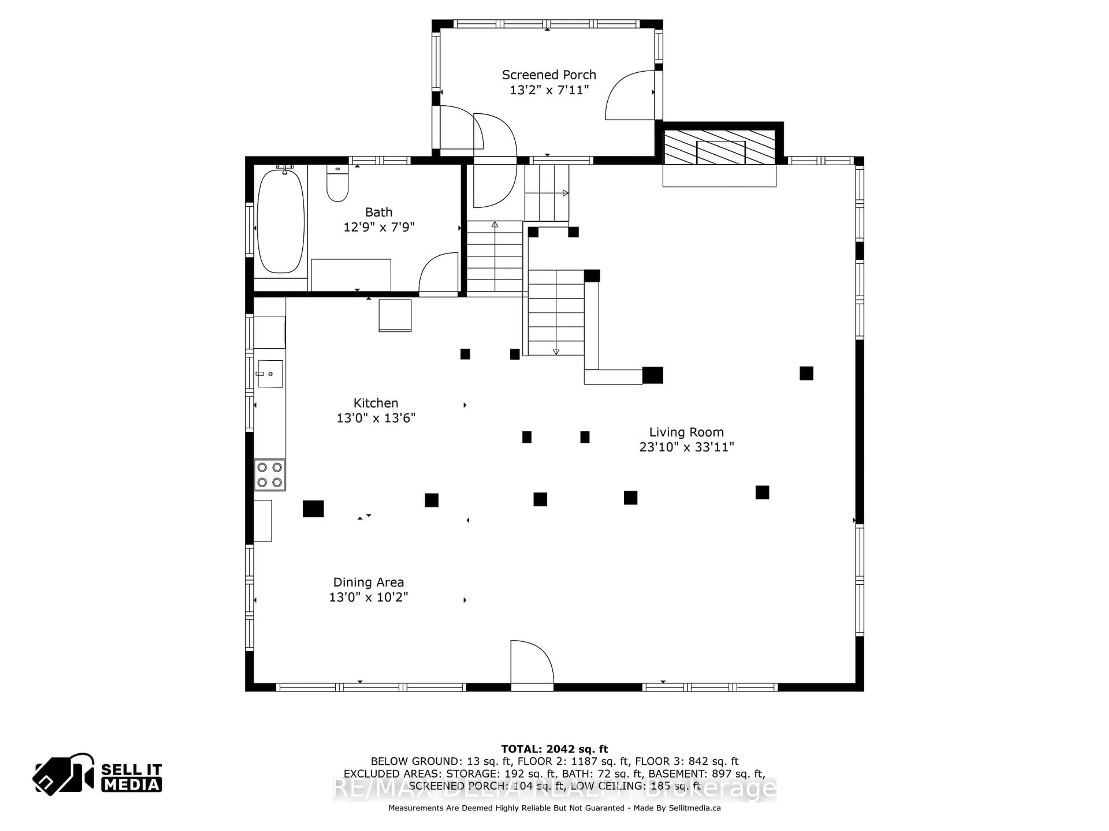 Floor plan for 1015 LABROSSE St, East Hawkesbury Ontario K0B 1P0