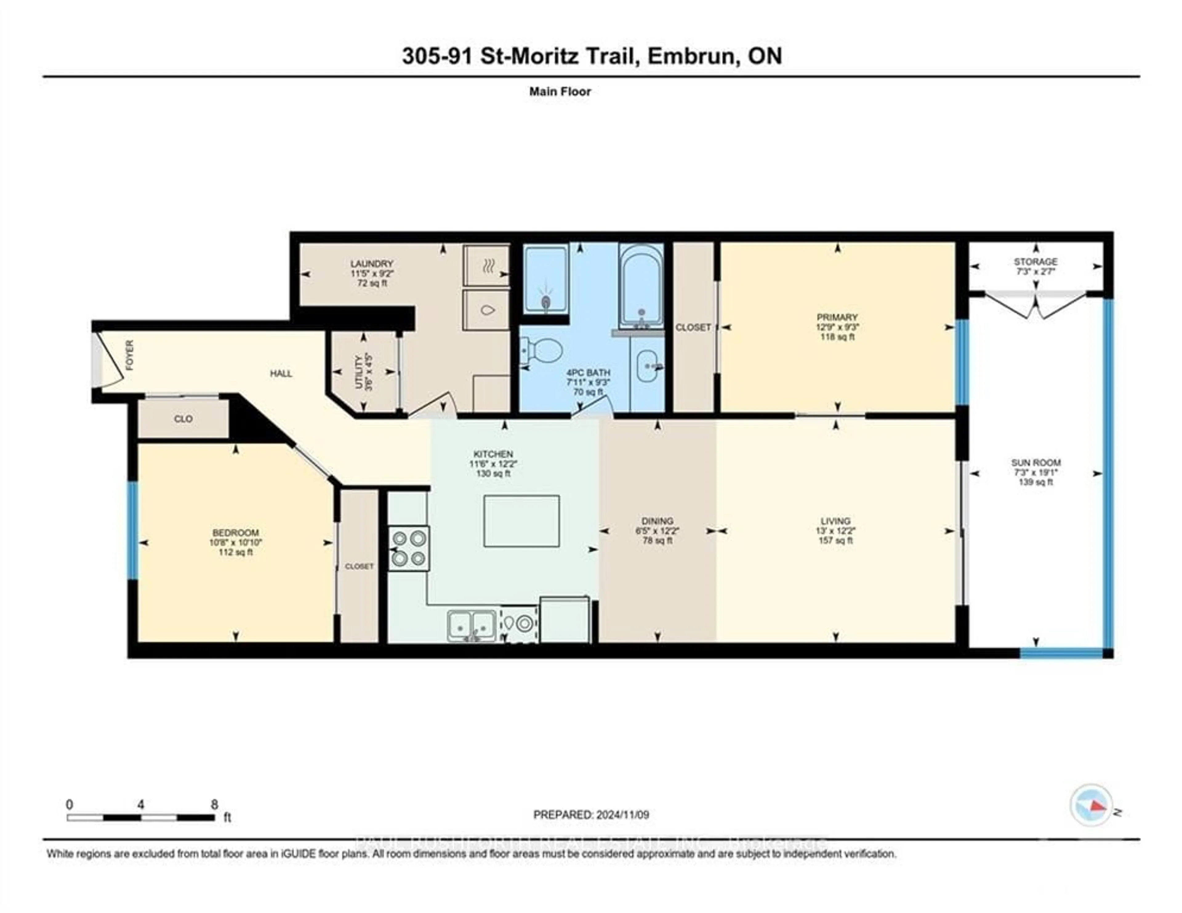 Floor plan for 91 ST MORITZ Tr #305, Russell Ontario K0A 1W0