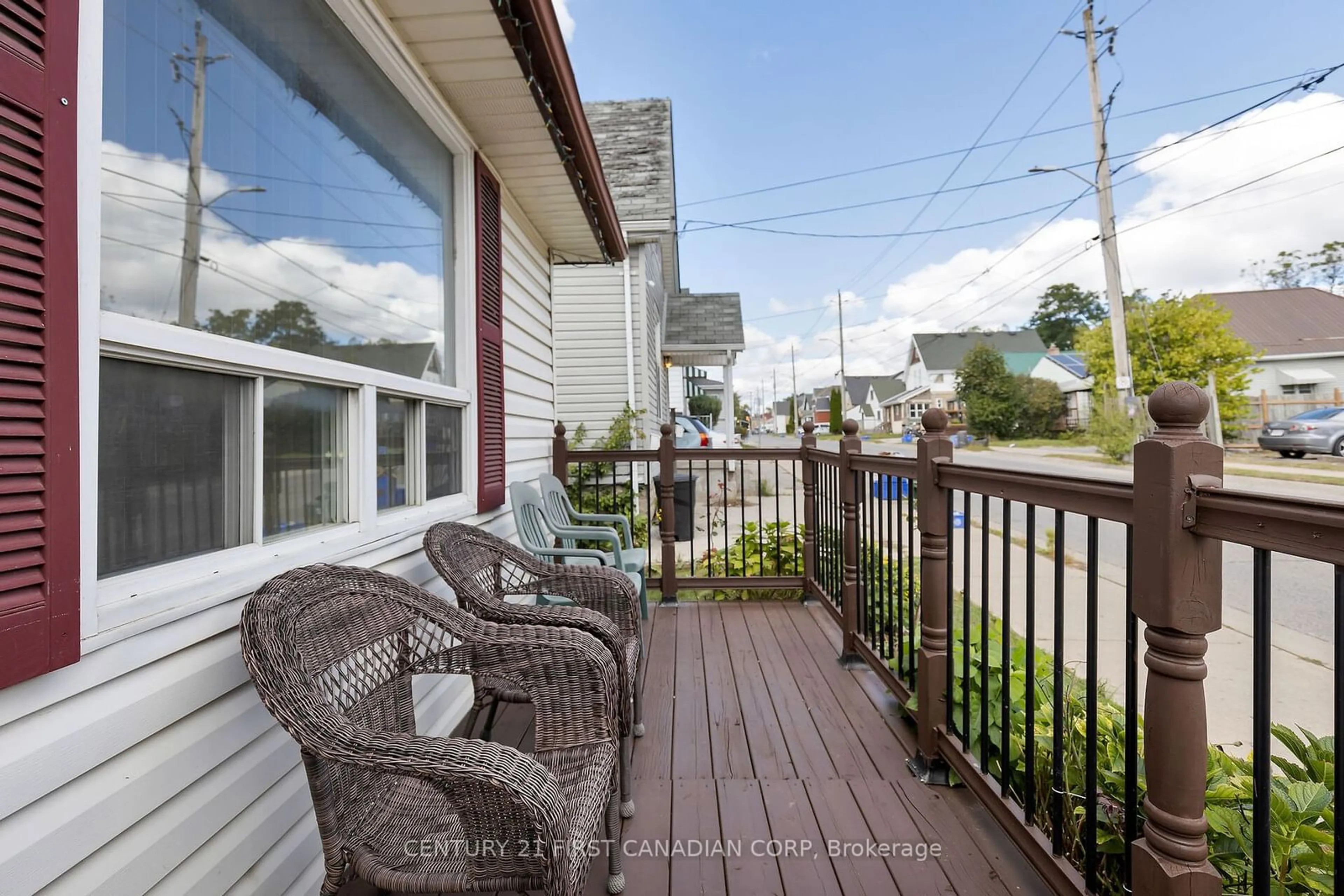 Patio, the fenced backyard for 1 RECTORY St, London Ontario N5Z 1Z6