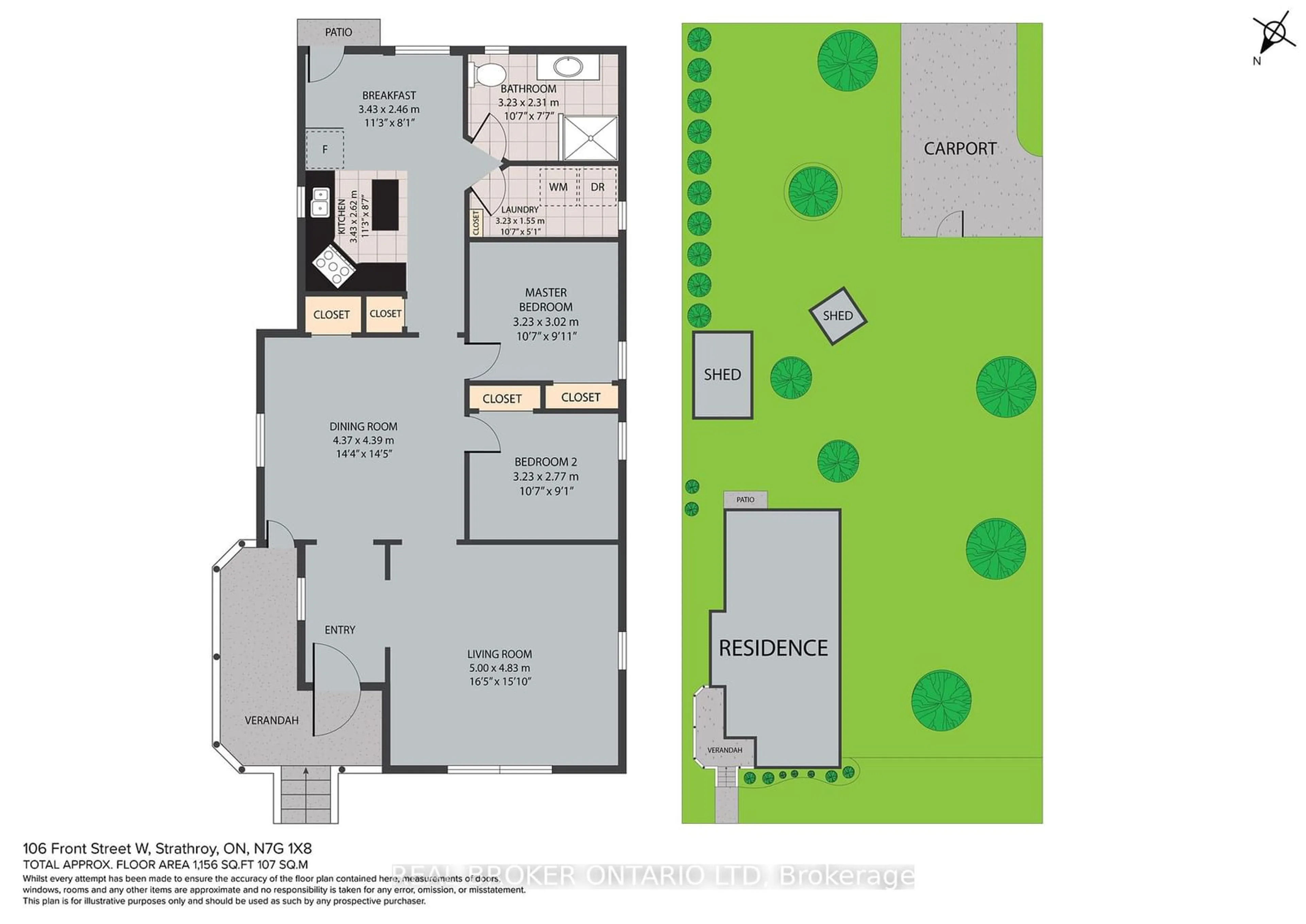 Floor plan for 106 Front St, Strathroy-Caradoc Ontario N7G 1X8