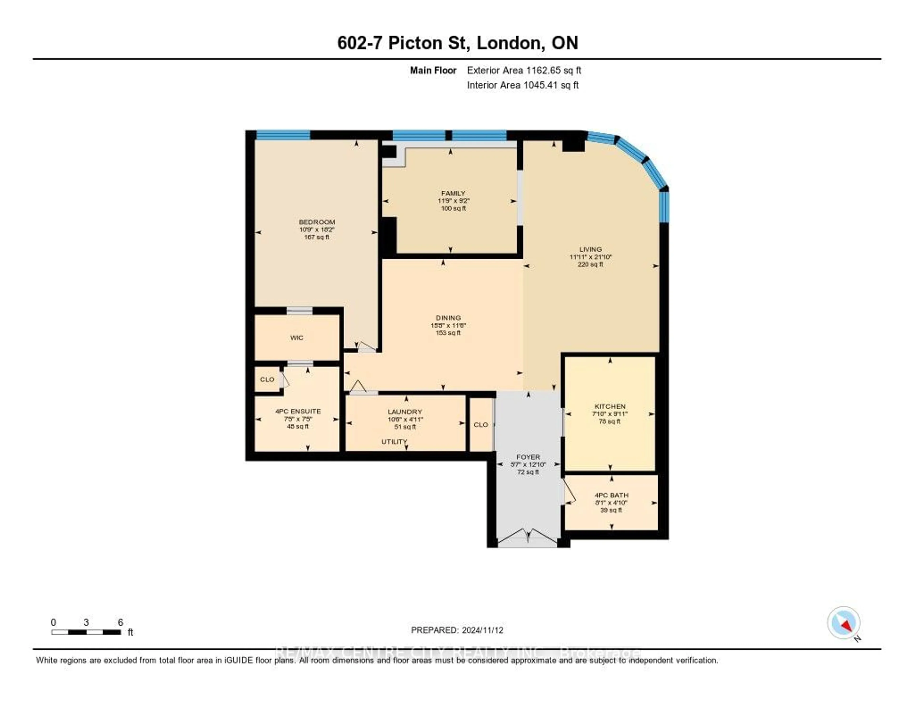 Floor plan for 7 Picton St #602, London Ontario N6A 3P8