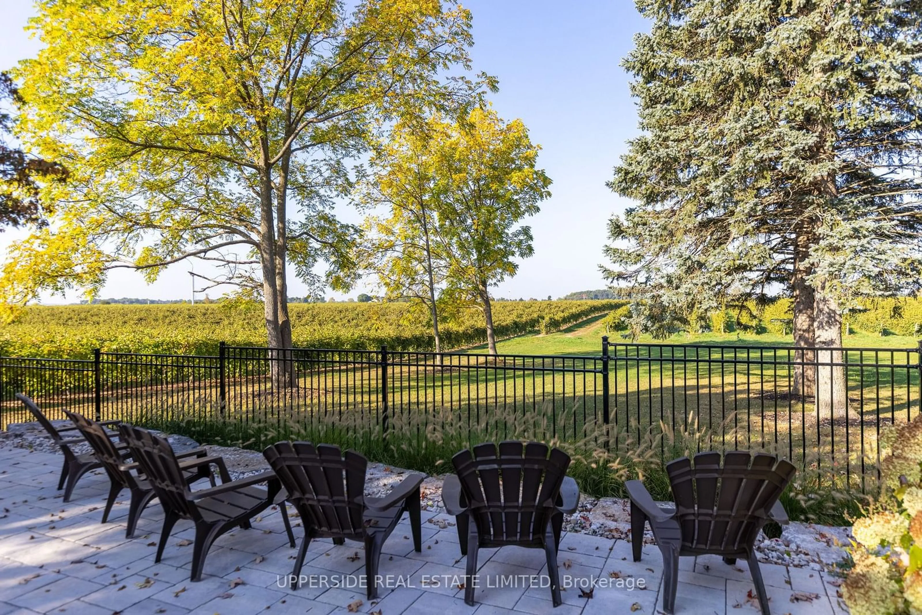 Patio, the fenced backyard for 15886 Niagara river Pkwy, Niagara-on-the-Lake Ontario L0S 1J0