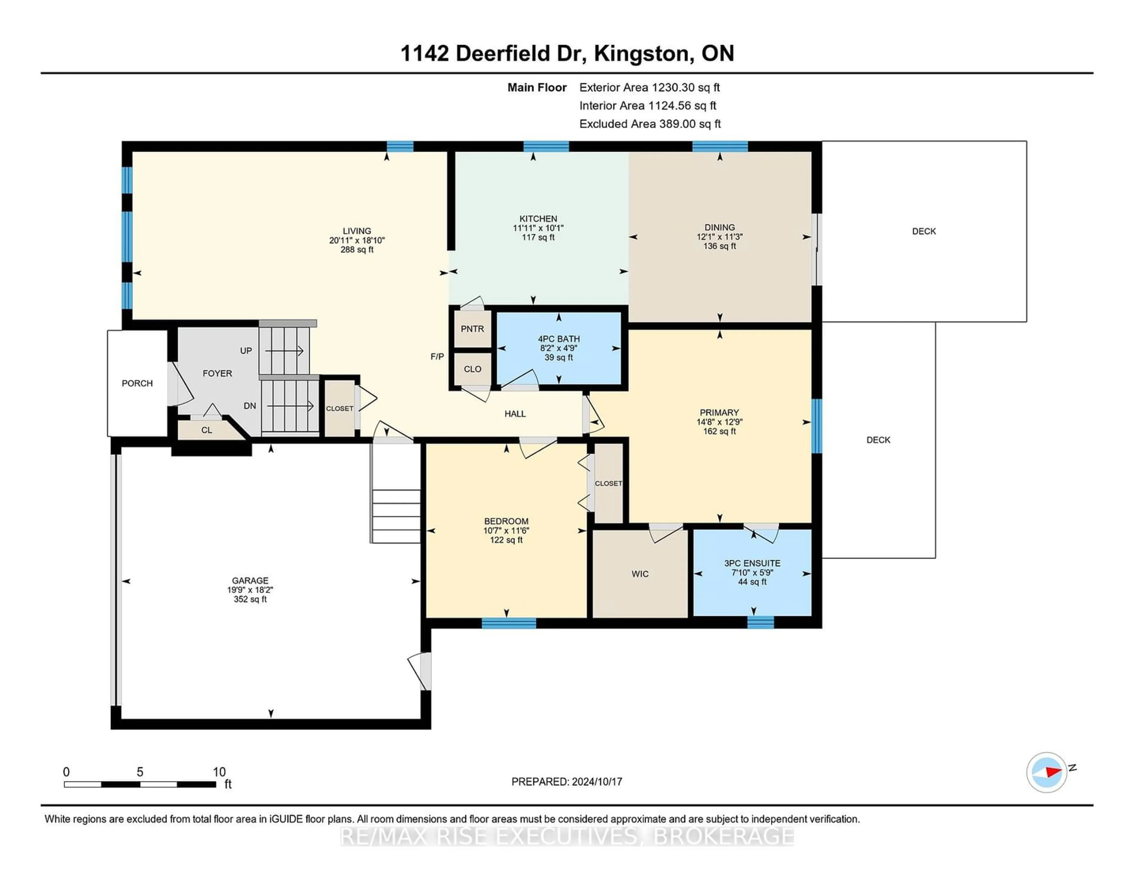 Floor plan for 1142 DEERFIELD Dr, Kingston Ontario K7P 0A4