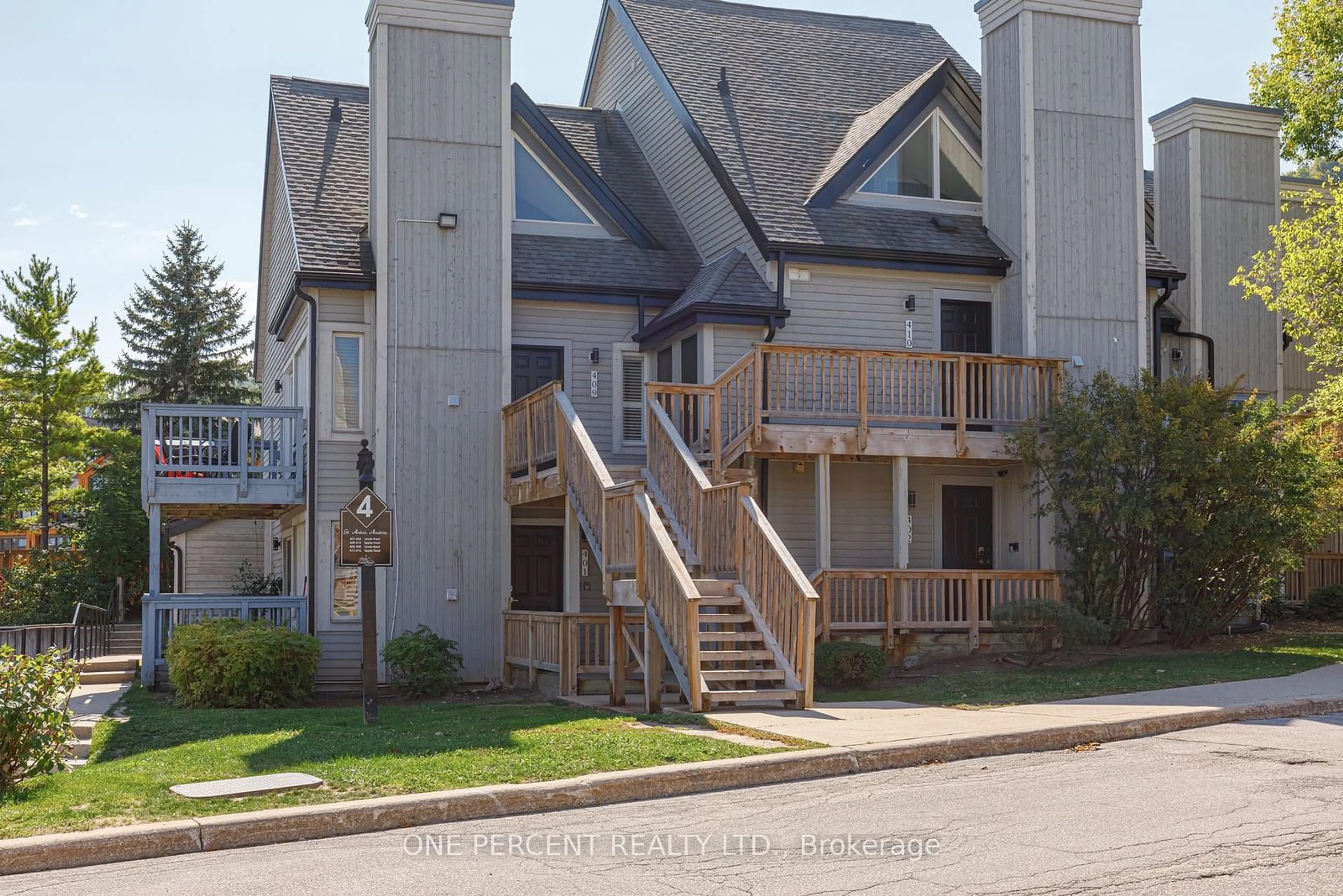 A pic from exterior of the house or condo, the street view for 796468 19 GREY Rd #401, Blue Mountains Ontario L9Y 0N6