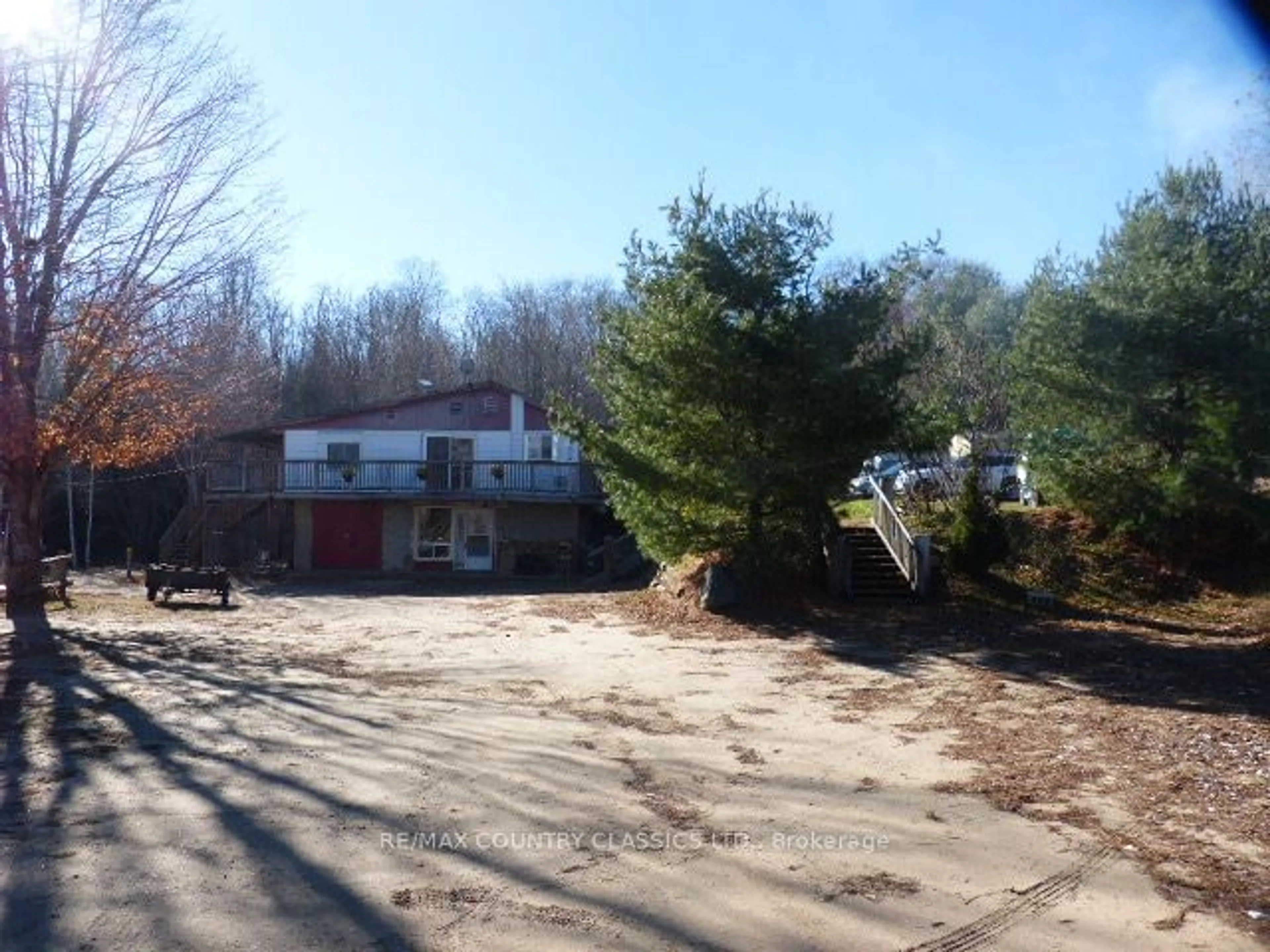 Frontside or backside of a home, the street view for 26392 Highway 28, Highlands East Ontario K0L 1C0