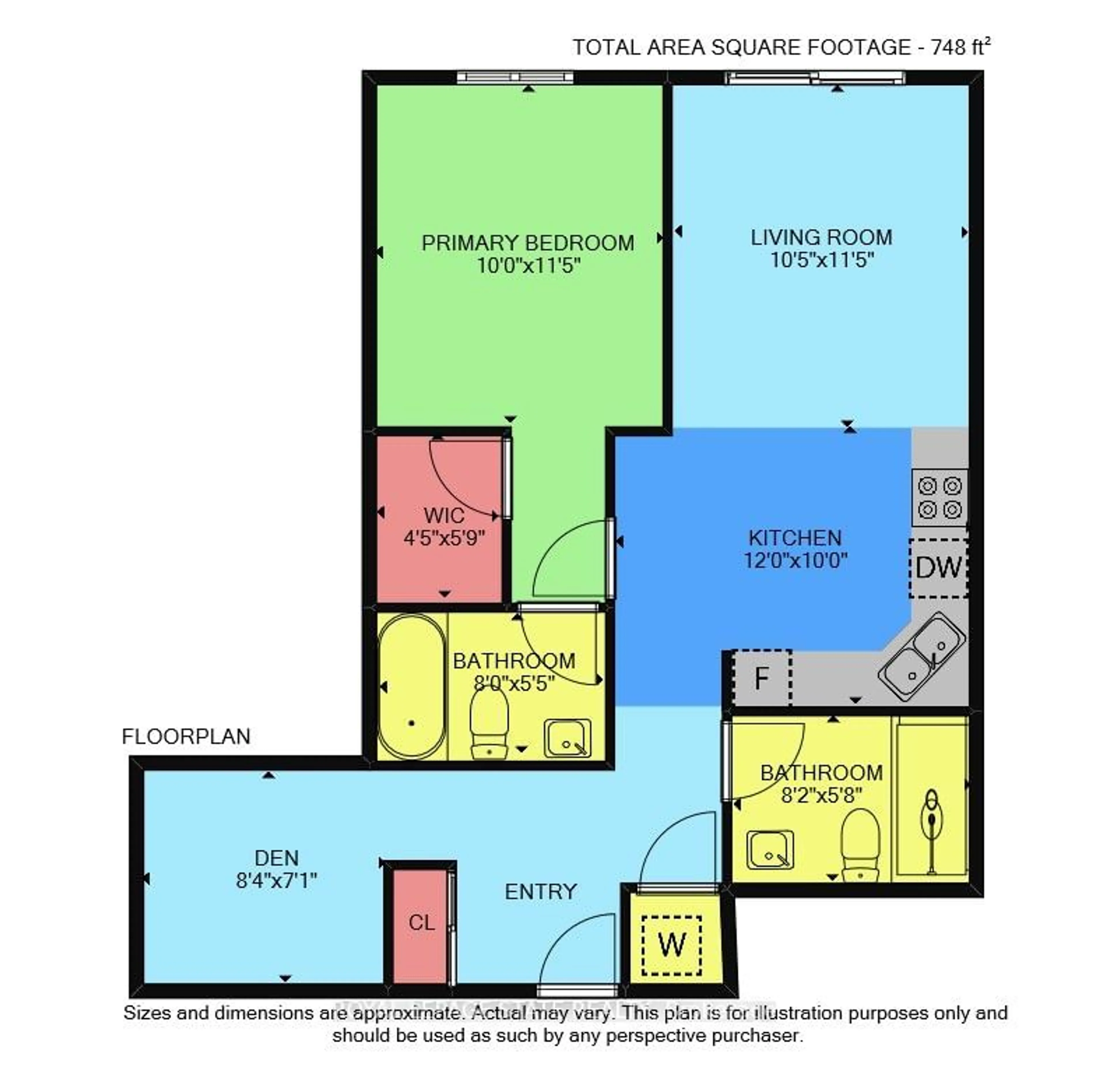 Floor plan for 550 North Service Rd #614, Grimsby Ontario L3M 4E8