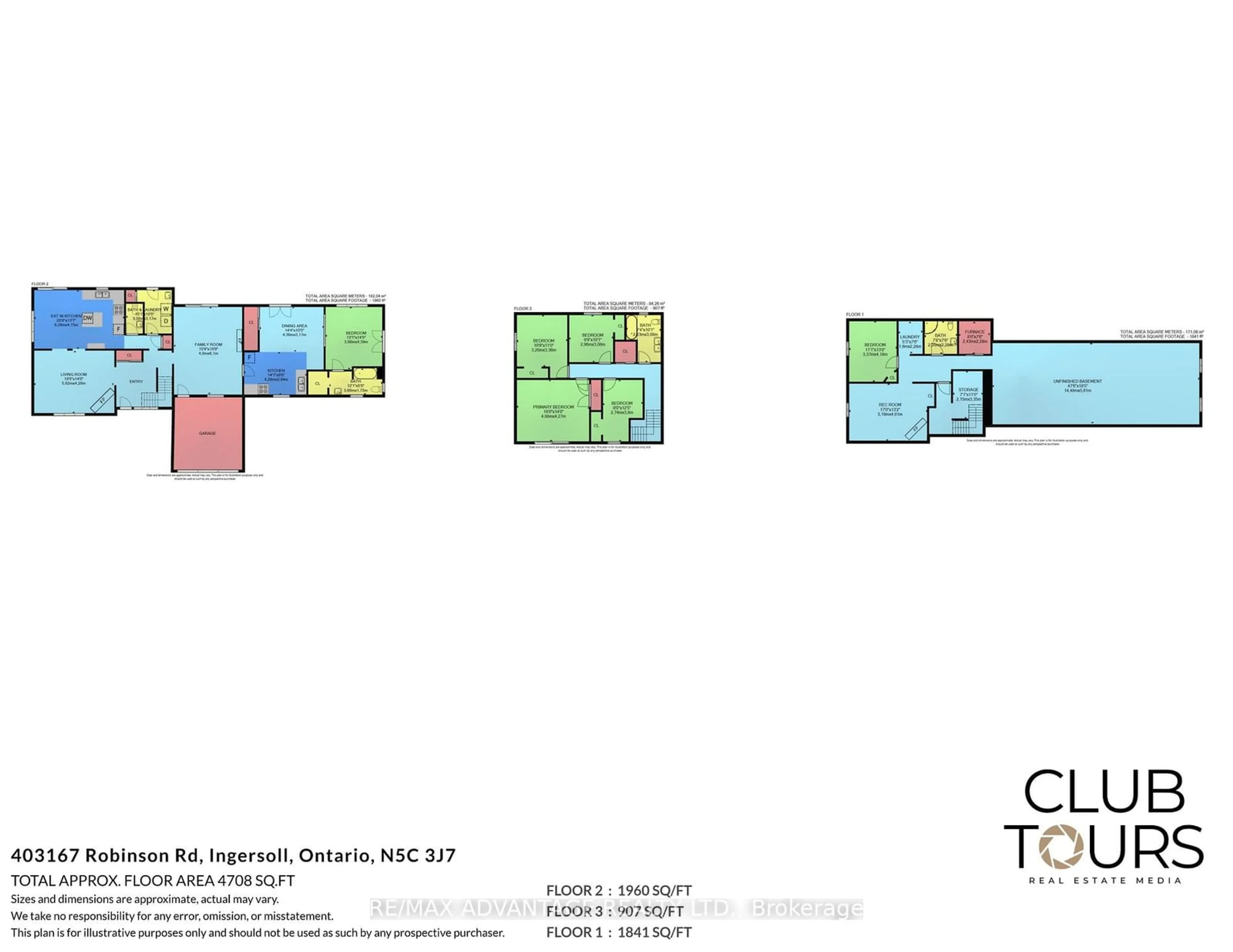 Floor plan for 403167 Robinson Rd, South-West Oxford Ontario N5C 3J7