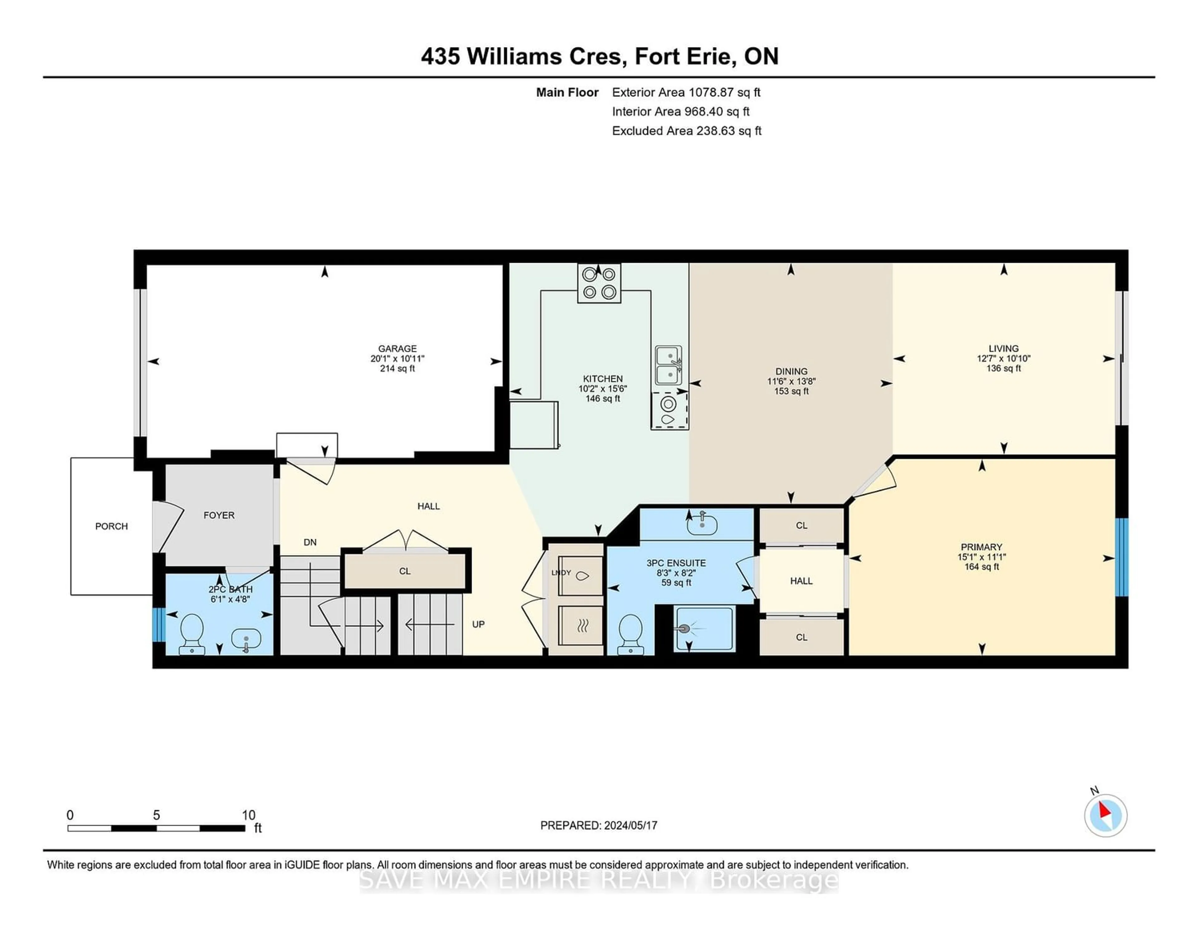 Floor plan for 435 Williams Cres, Fort Erie Ontario L2A 0E9