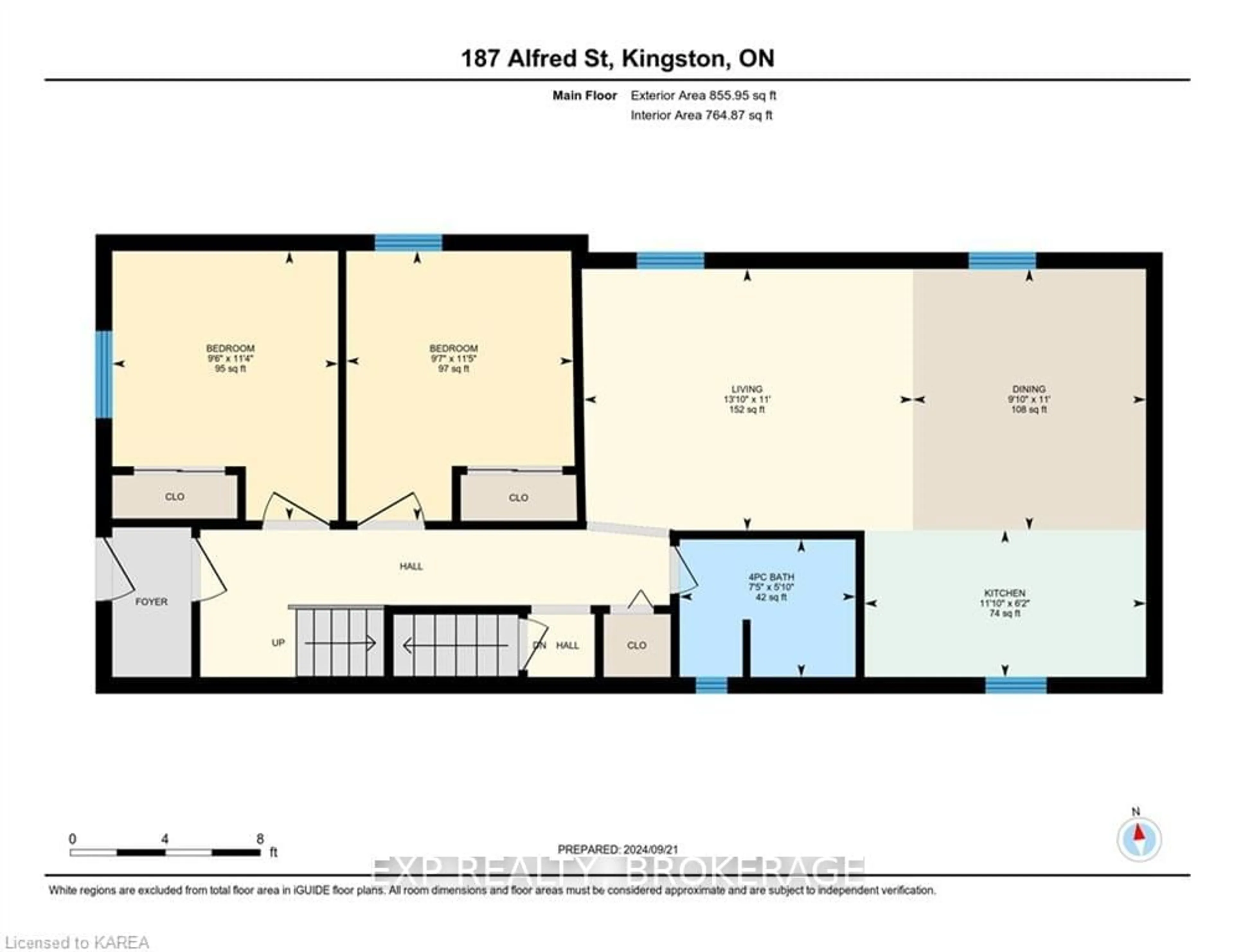 Floor plan for 187 ALFRED St, Kingston Ontario K7L 3R8