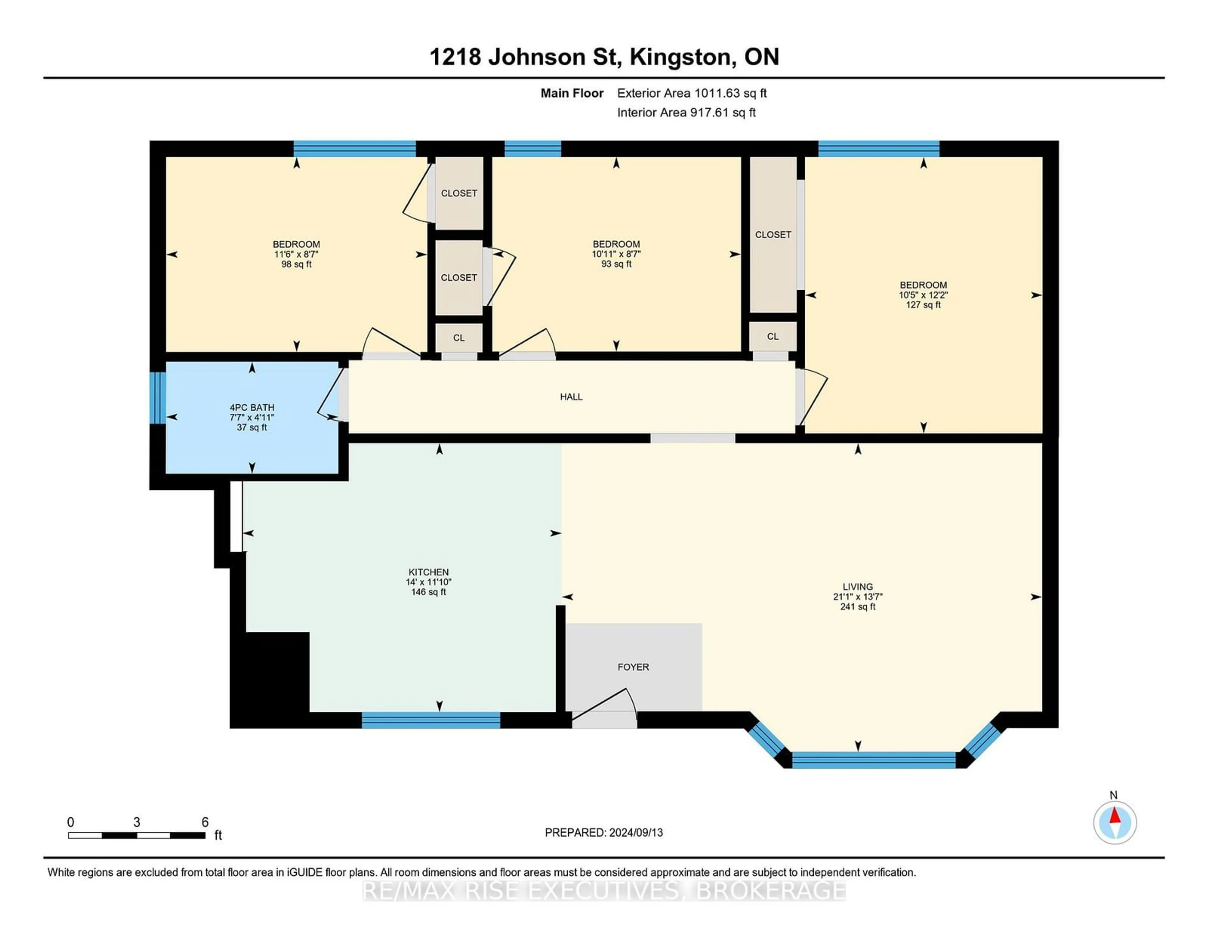 Floor plan for 1218 JOHNSON St, Kingston Ontario K7M 2A3