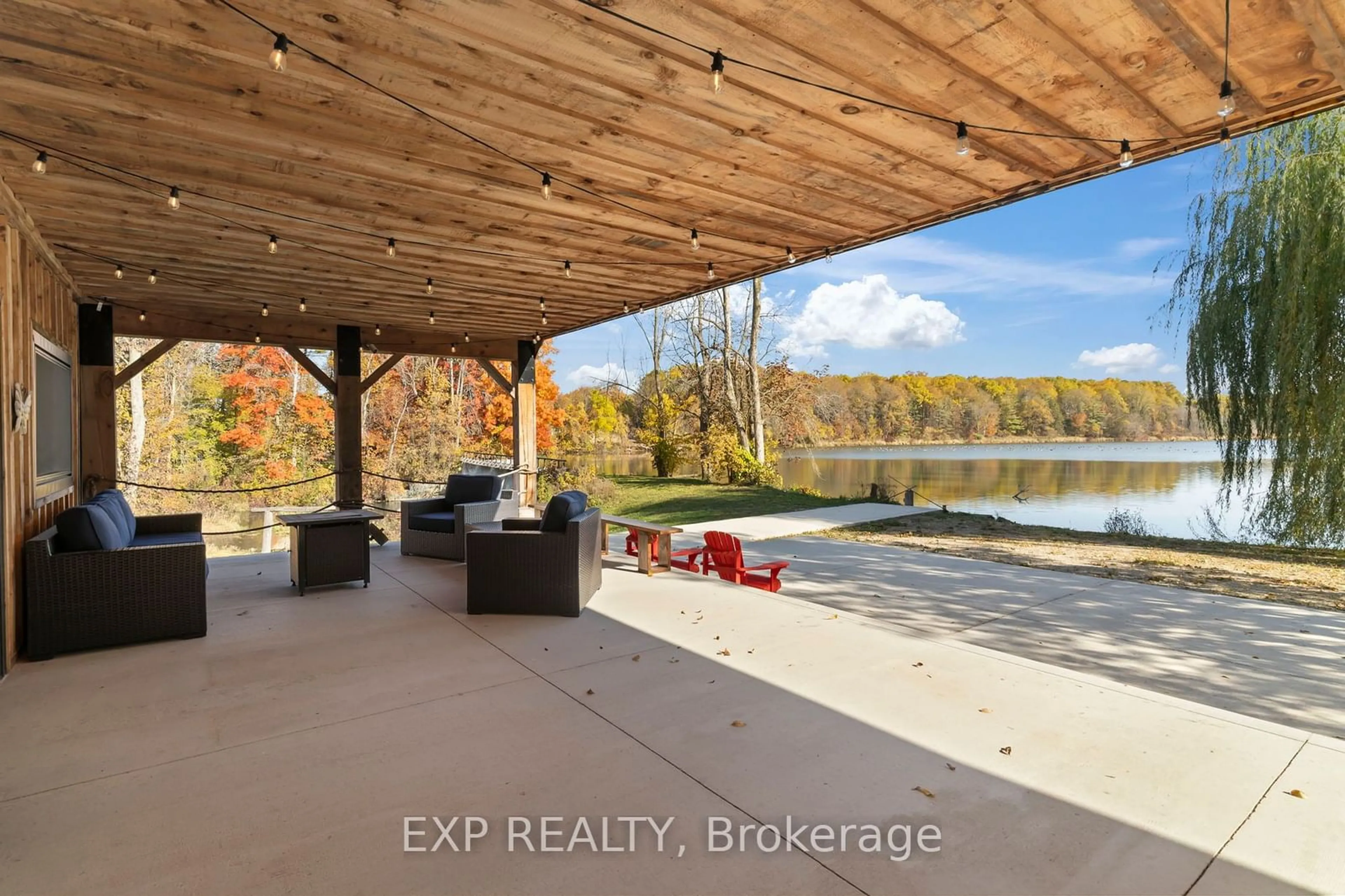 Patio, the view of lake or river for 33 Andrew St, South Bruce Ontario N0G 2S0