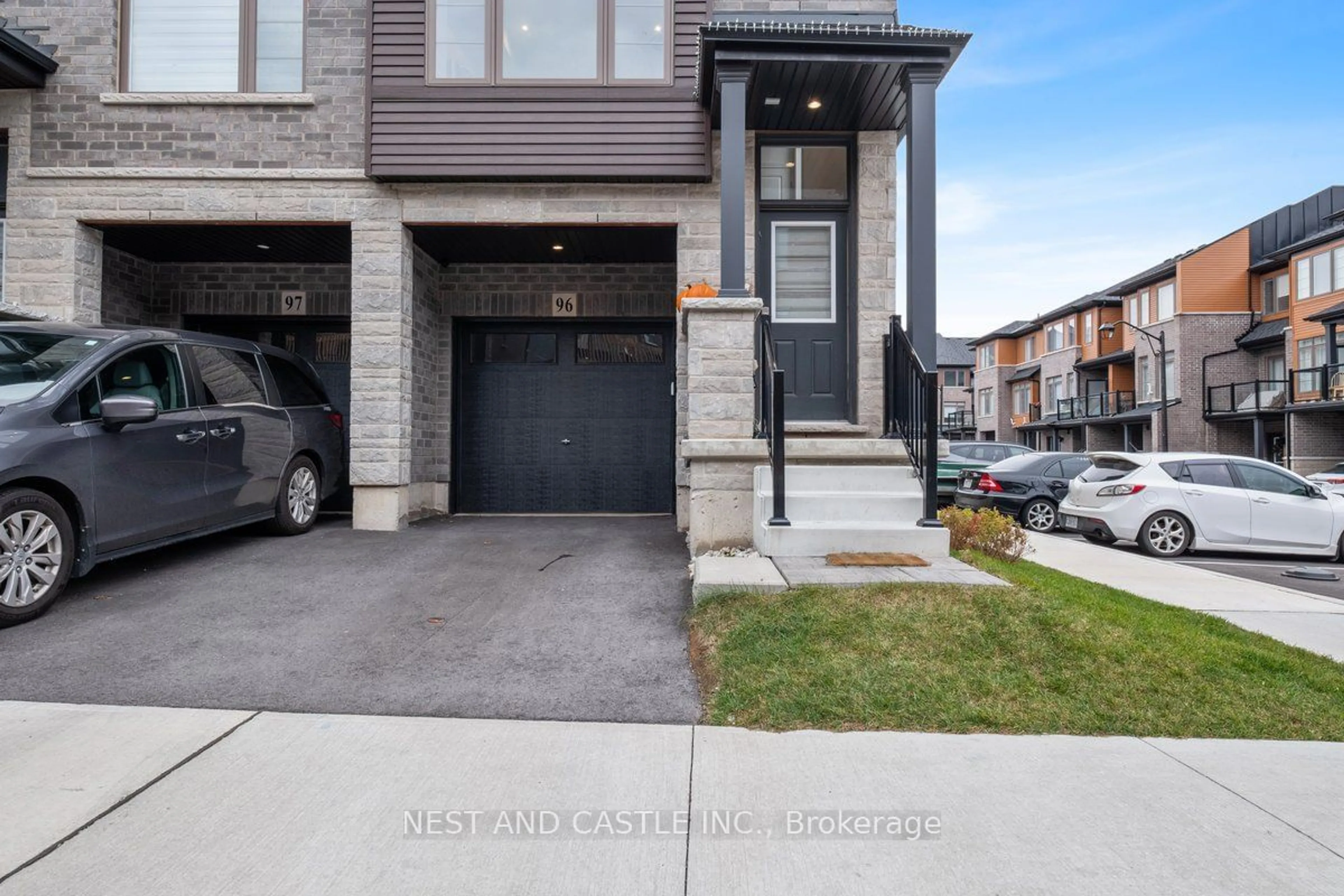 Frontside or backside of a home, the street view for 61 Soho St #96, Hamilton Ontario L8J 0M6