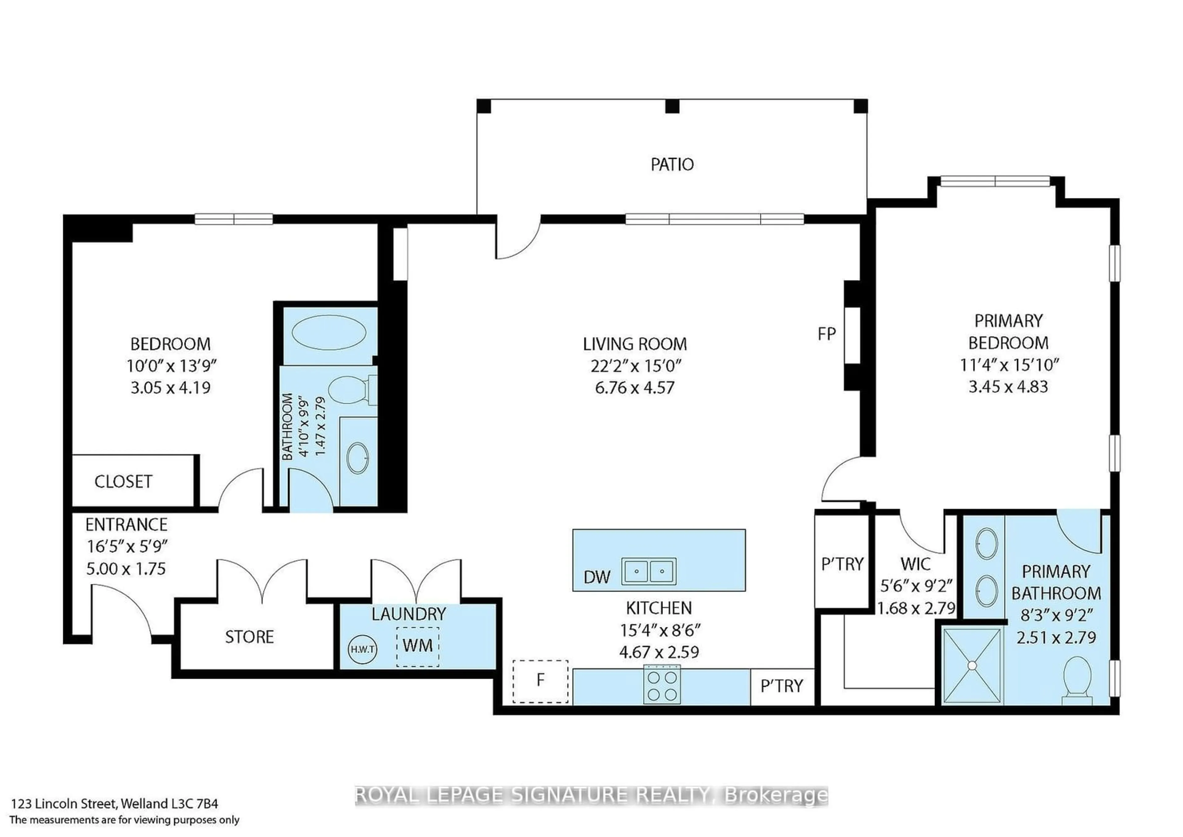 Floor plan for 123 Lincoln St #106, Welland Ontario L3C 5J7