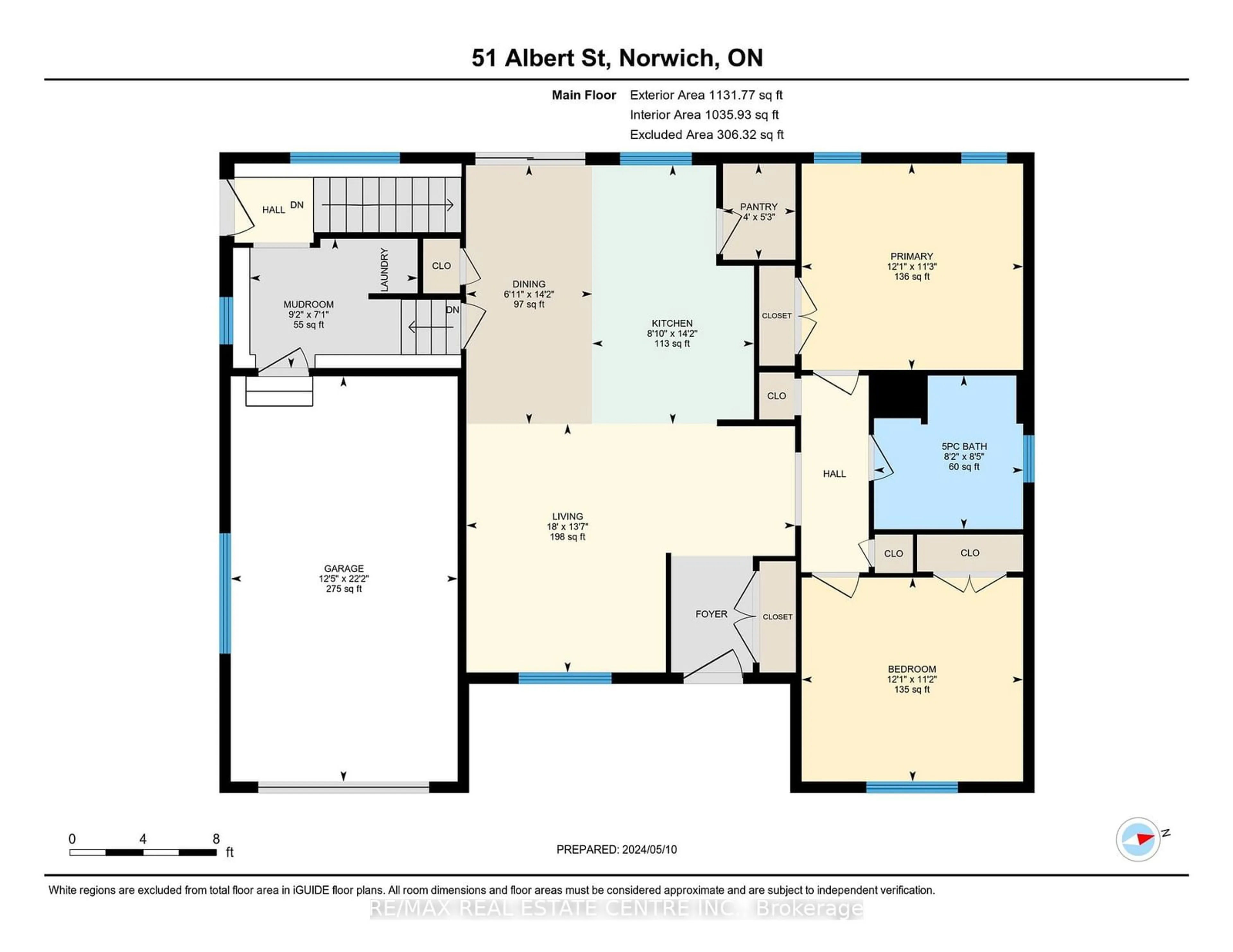 Floor plan for 51 Albert St, Norwich Ontario N0J 1P0