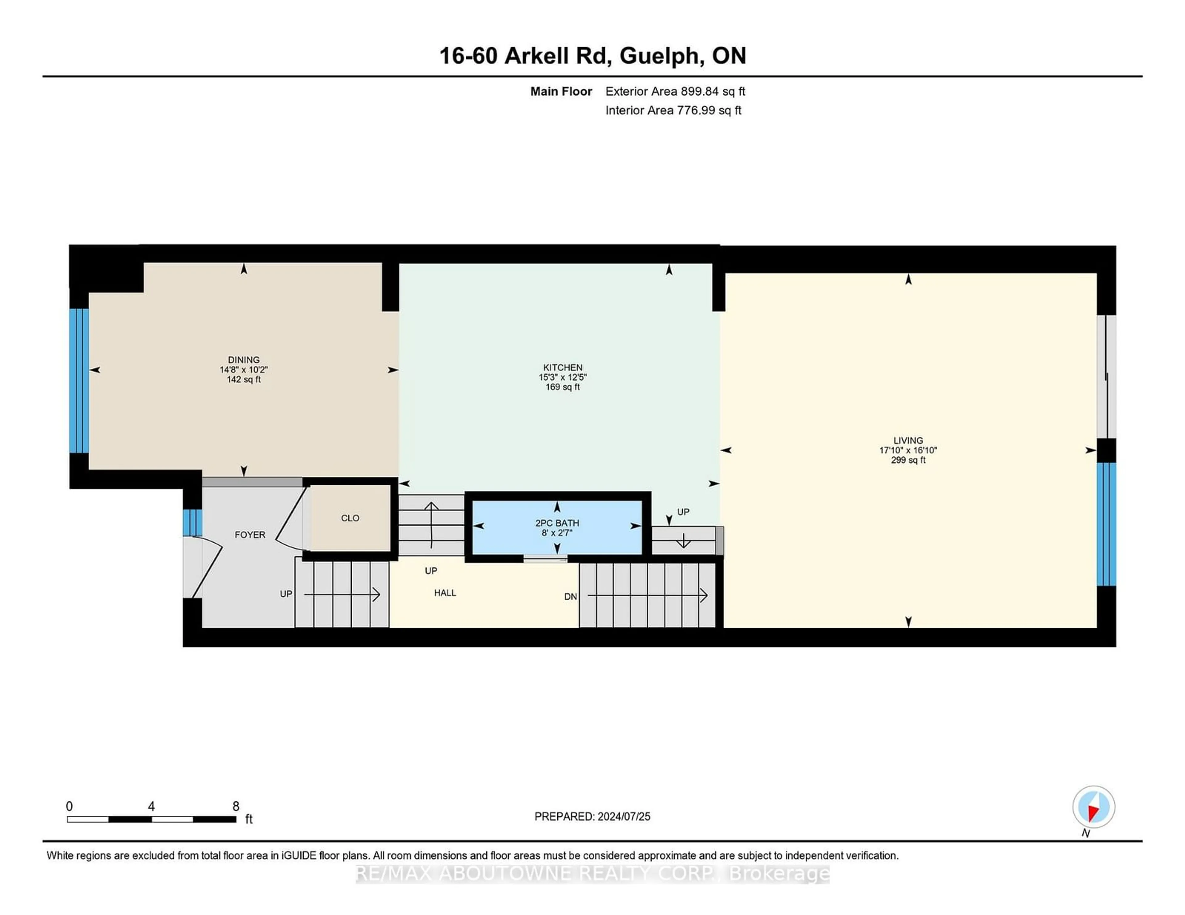 Floor plan for 60 Arkell Rd #16, Guelph Ontario N1L 0N7