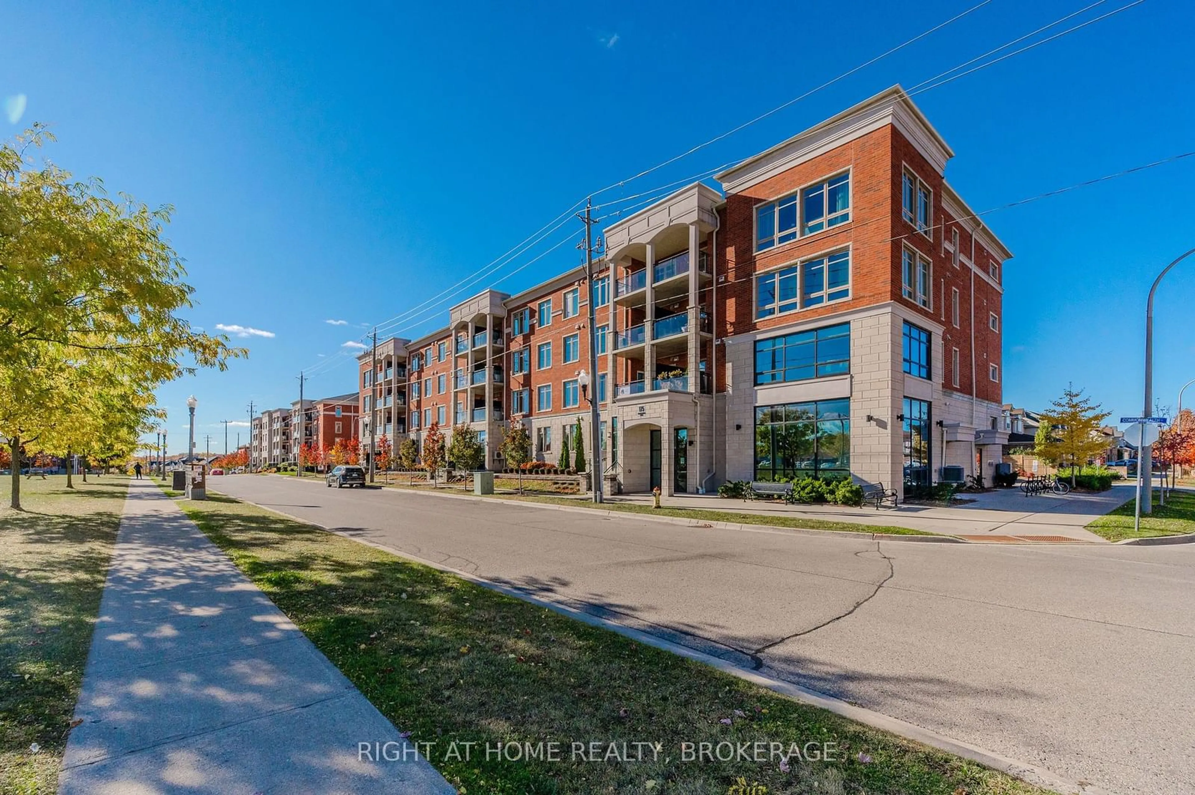 A pic from exterior of the house or condo, the street view for 175 Commonwealth St #103, Kitchener Ontario N2E 4K8